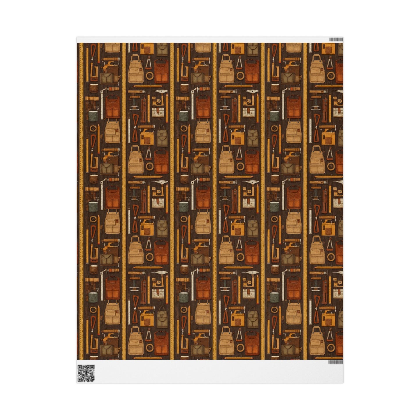 Workshop & Tools Pattern Wrapping Paper — Bench No. 003