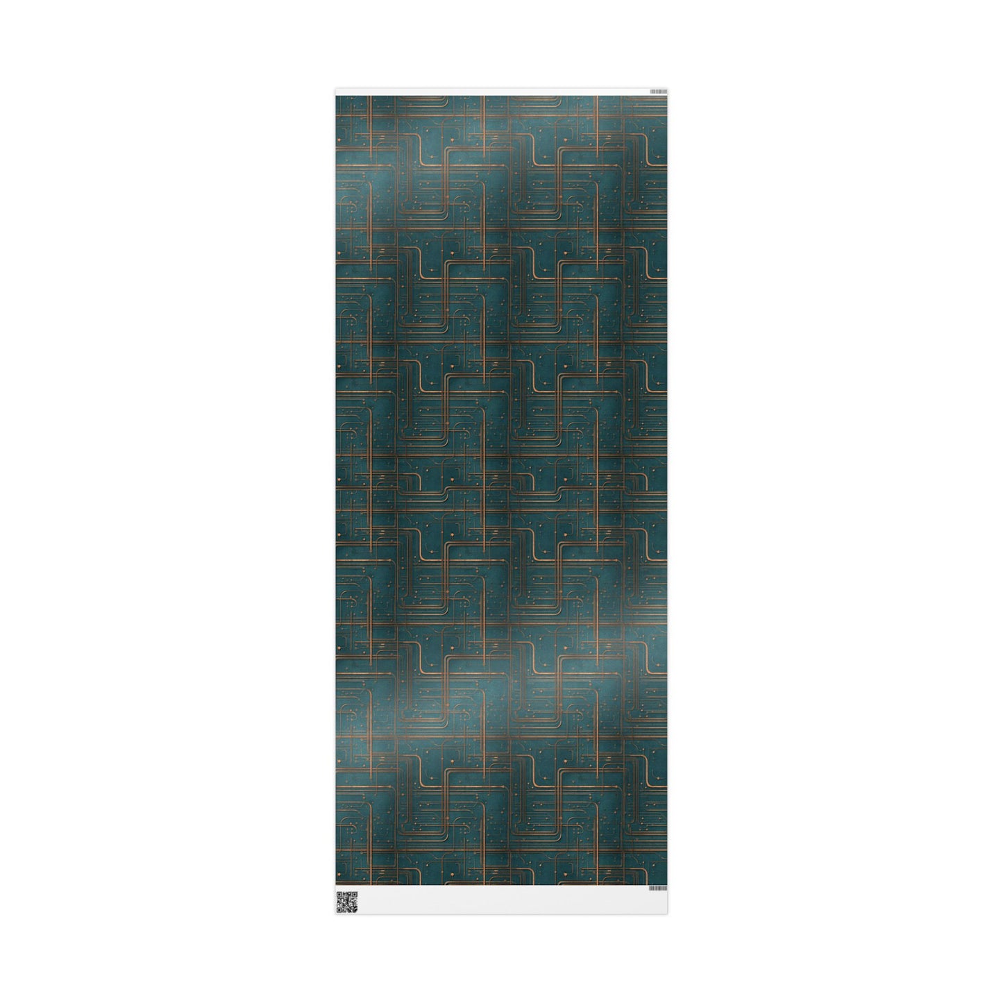 Circuit Board Pattern Wrapping Paper — Trace No. 004