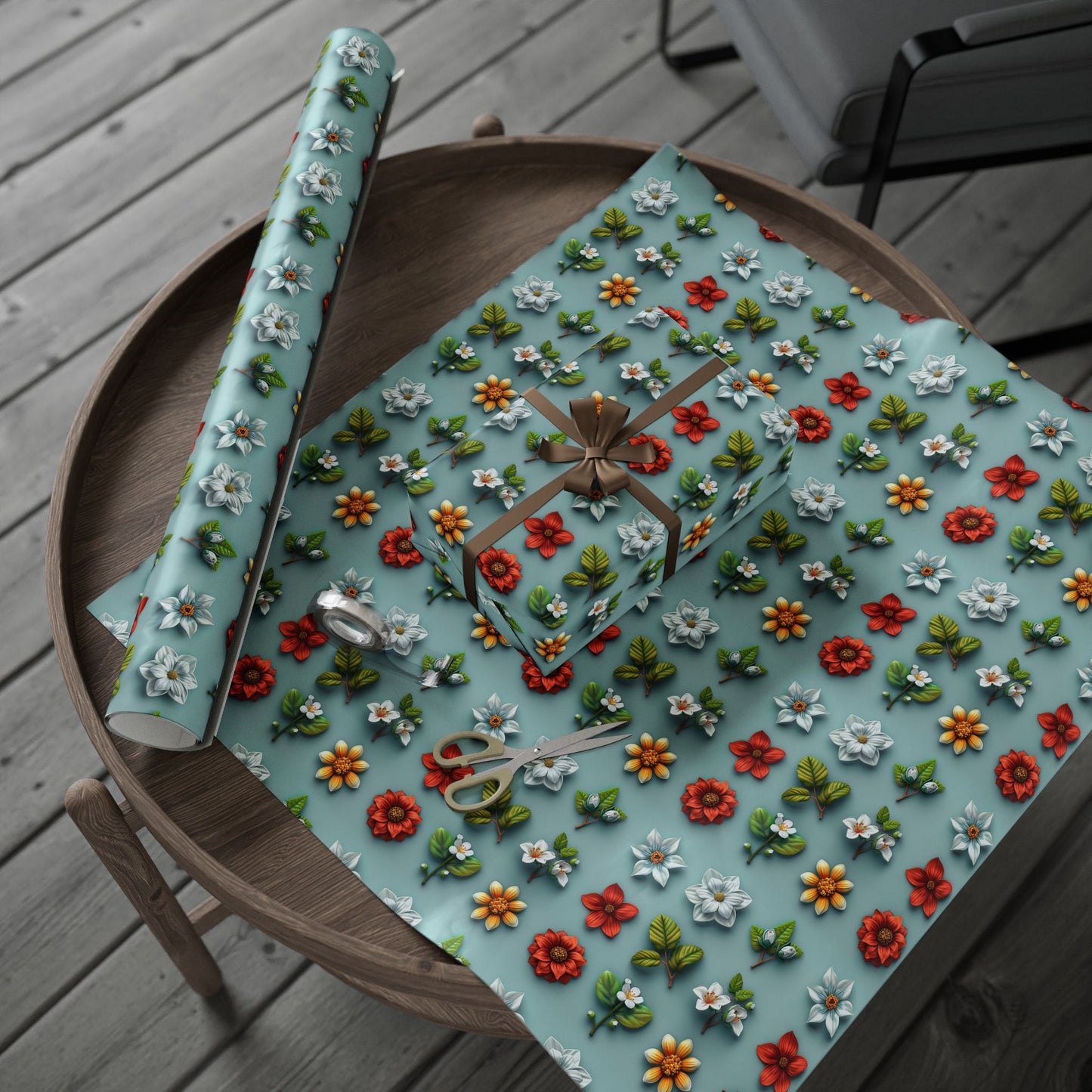 Spring Flowers Wrapping Paper