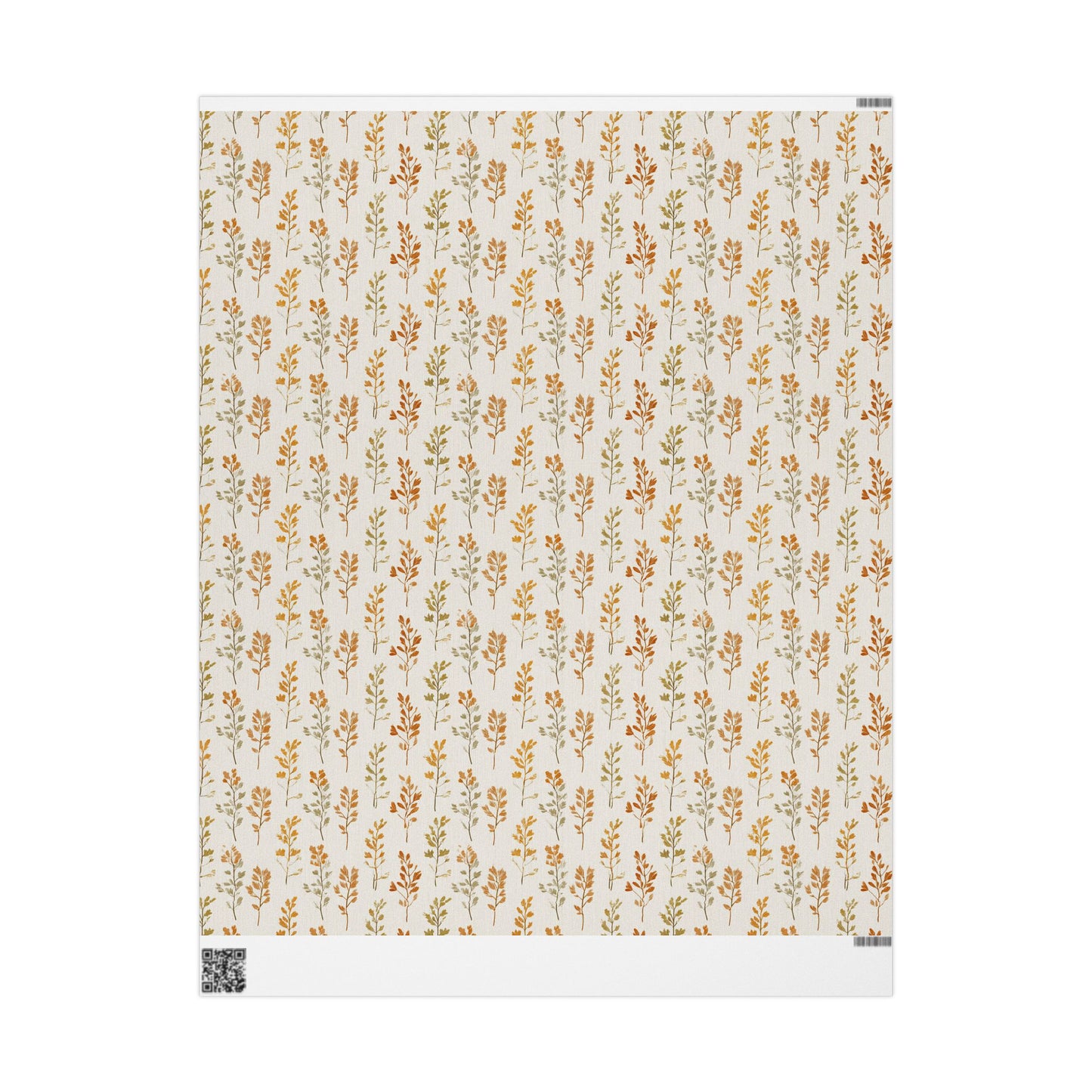 Fall Botanical Wrapping Paper — Autumn Study No. 004