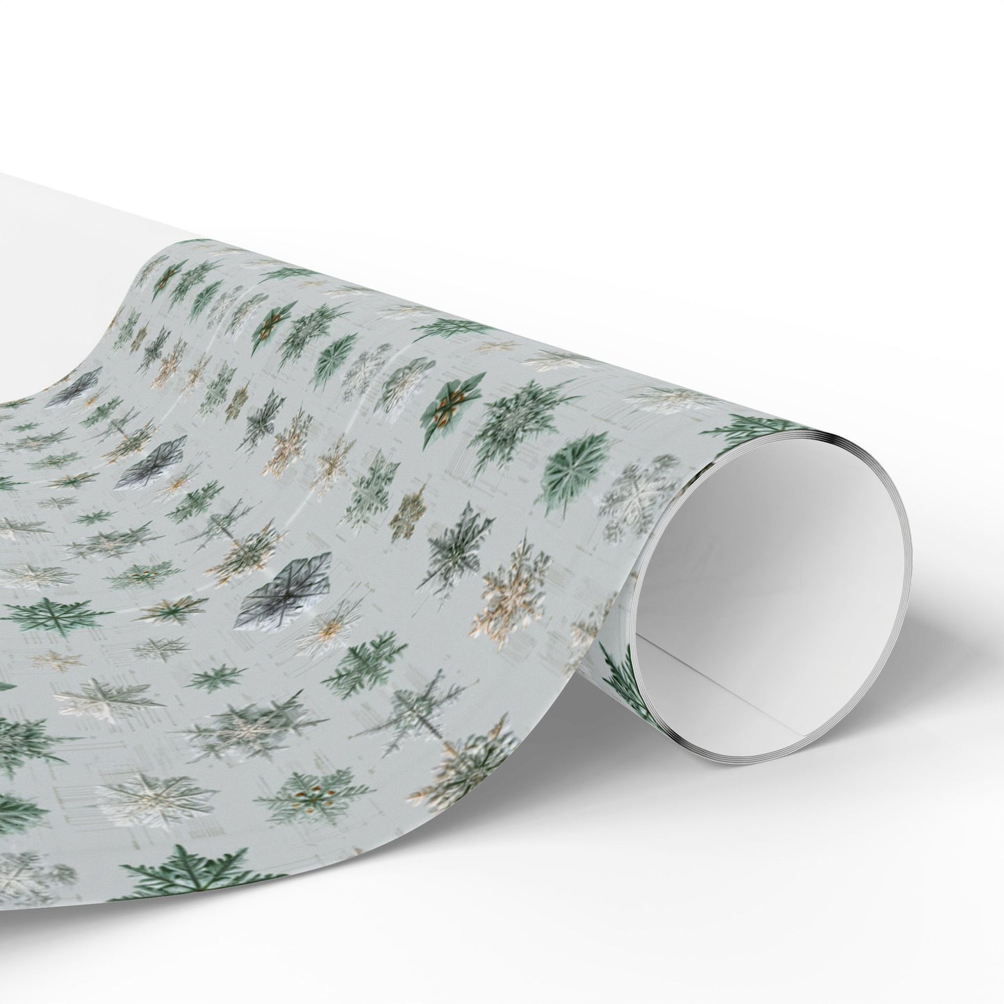 Snowflake Taxonomy Wrapping Paper | Scientific Snowflake Pattern | Winter Gift Wrap