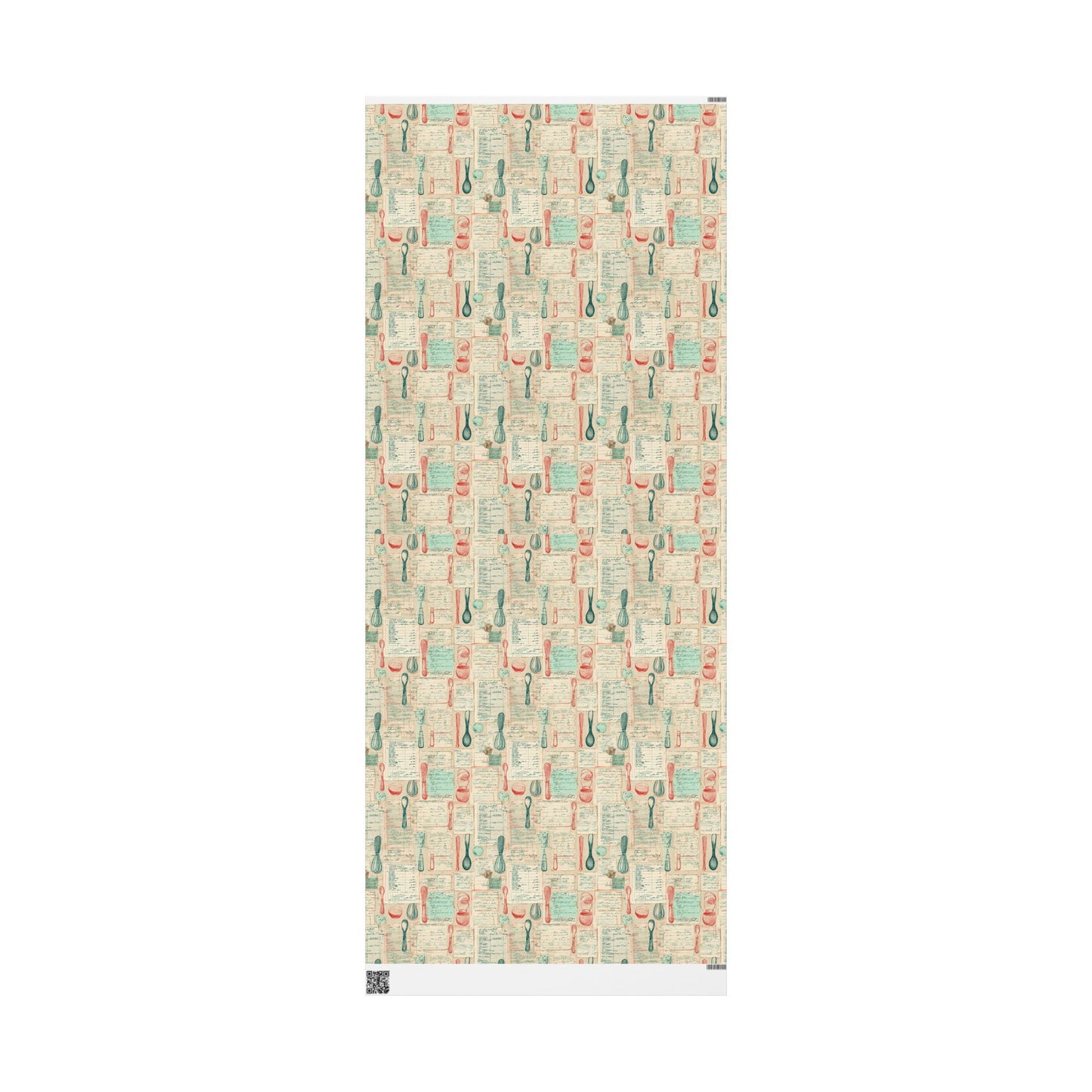 Retro Diner Pattern Wrapping Paper — Menu No. 001
