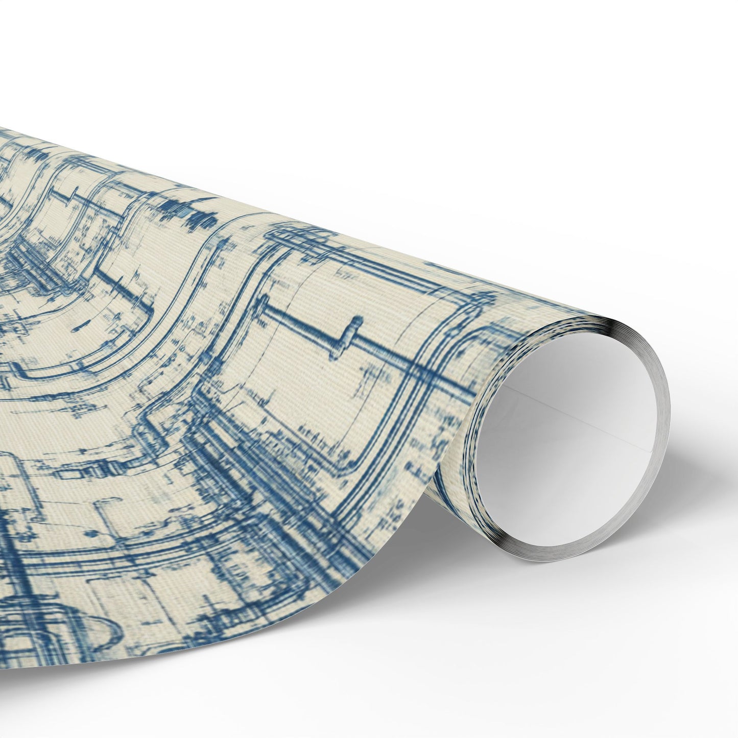 Utility & Infrastructure Map Wrapping Paper — Grid No. 002