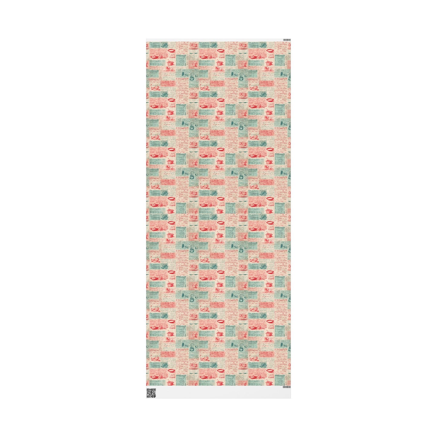 Retro Diner Pattern Wrapping Paper — Menu No. 004