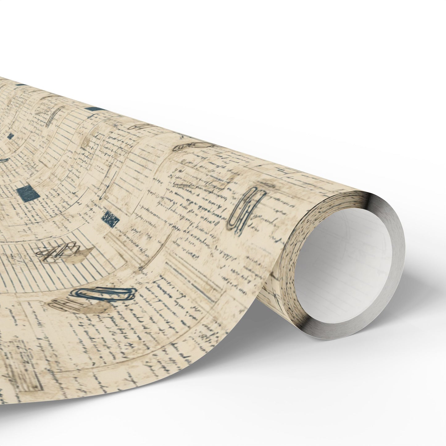 Marginalia & Notes Pattern Wrapping Paper — Page No. 003