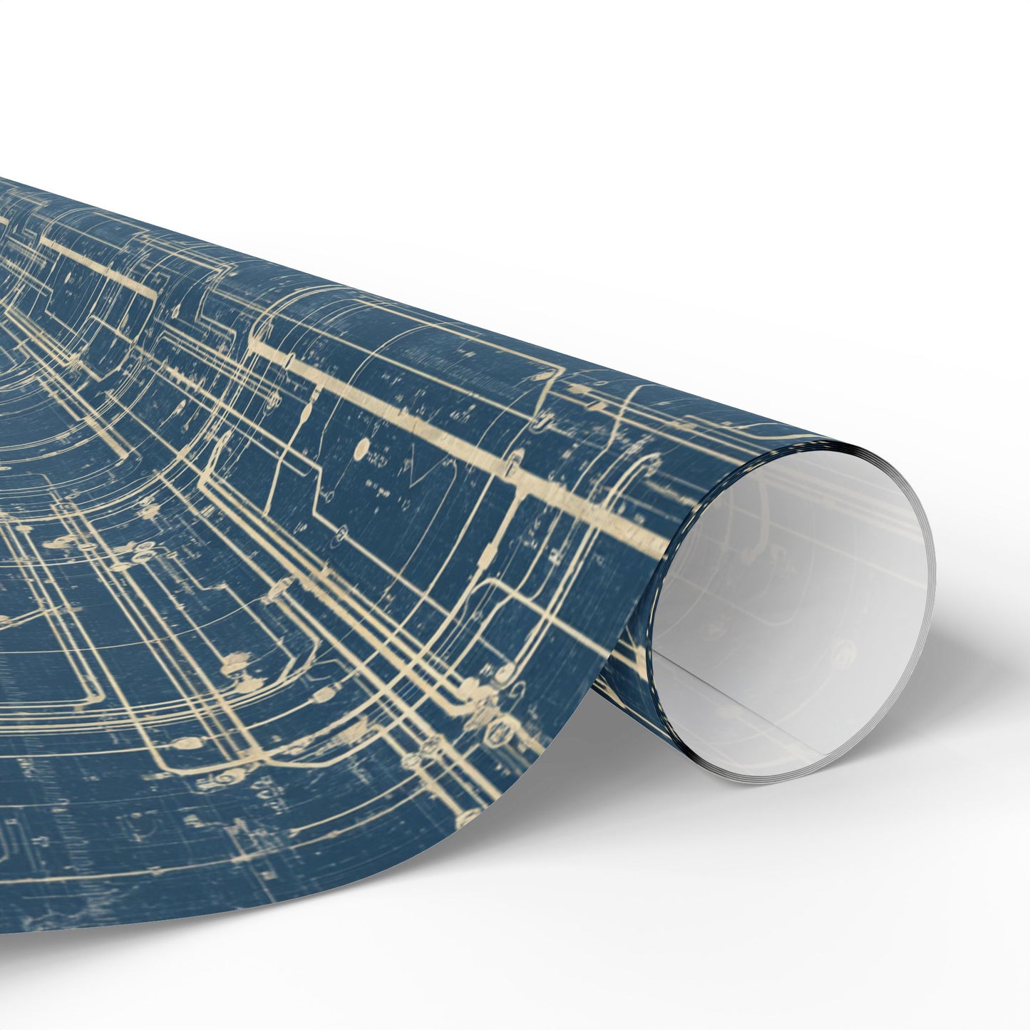 Utility & Infrastructure Map Wrapping Paper — Grid No. 004