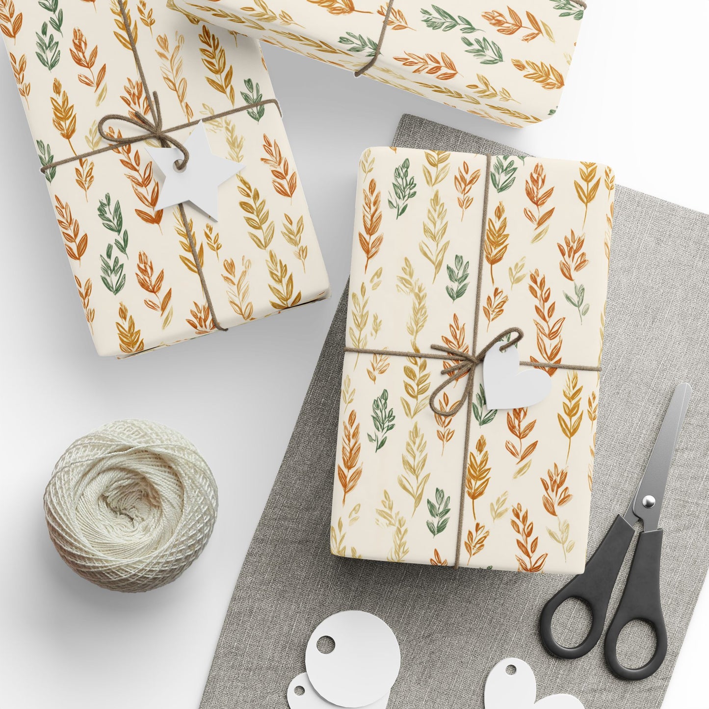Fall Botanical Wrapping Paper — Autumn Study No. 006