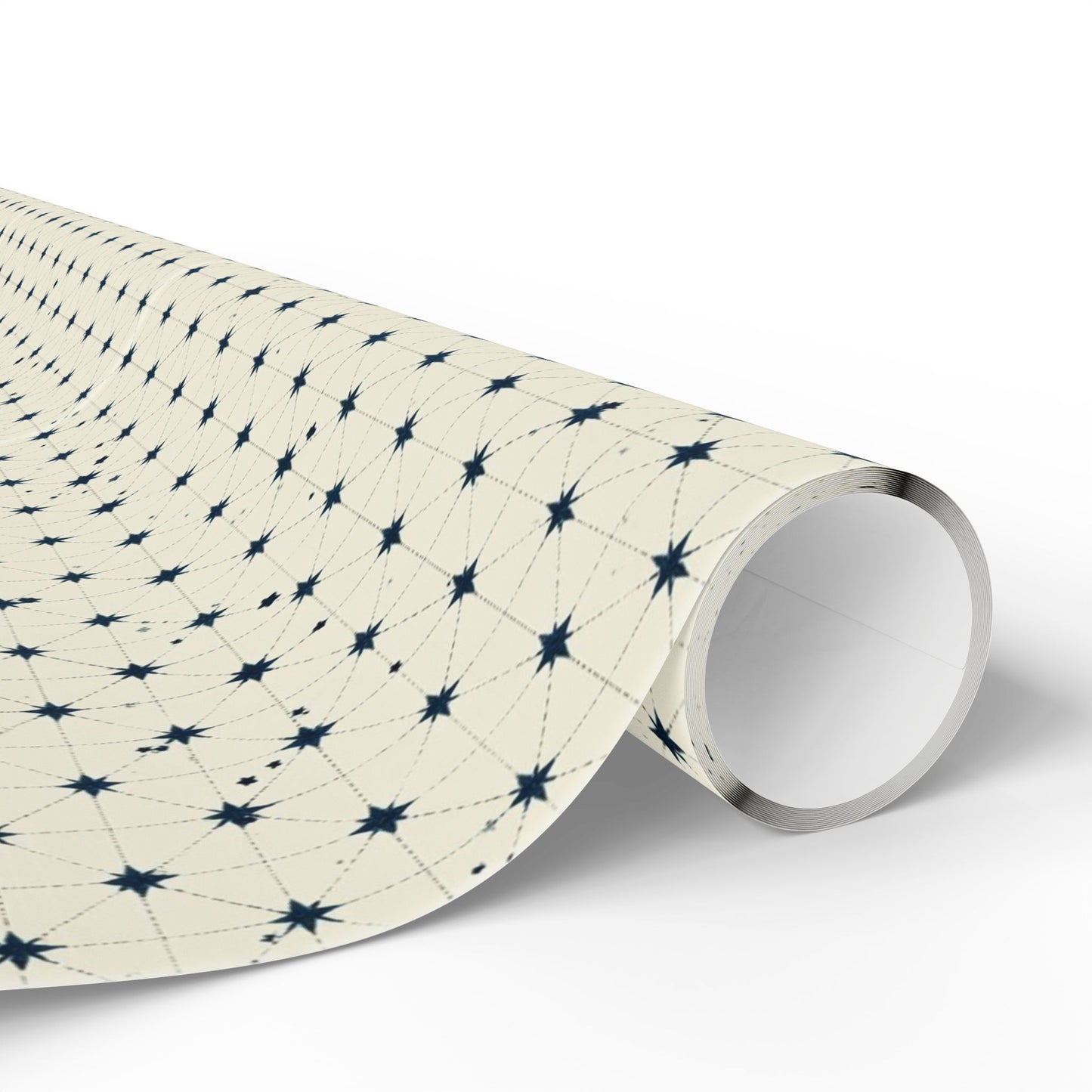 Minimalist Star Grid Wrapping Paper