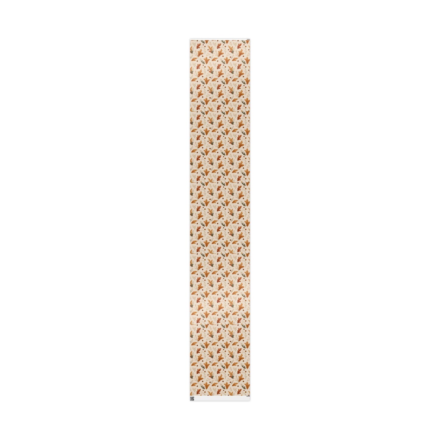 Fall Botanical Wrapping Paper — Oak Leaves, Acorns & Wheat | Autumn Gift Wrap