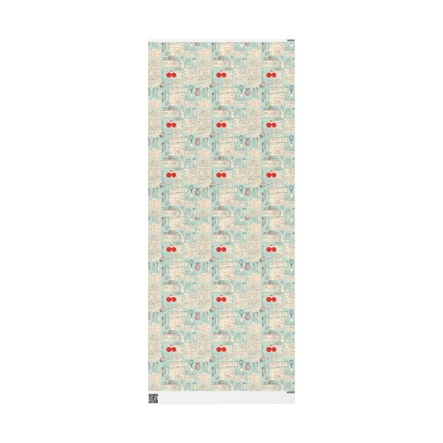 Retro Diner Pattern Wrapping Paper — Menu No. 002