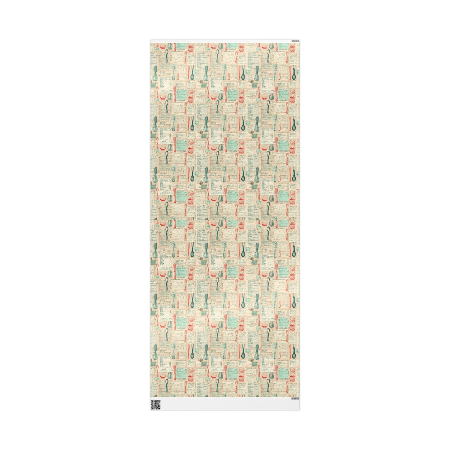 Retro Diner Pattern Wrapping Paper — Menu No. 001