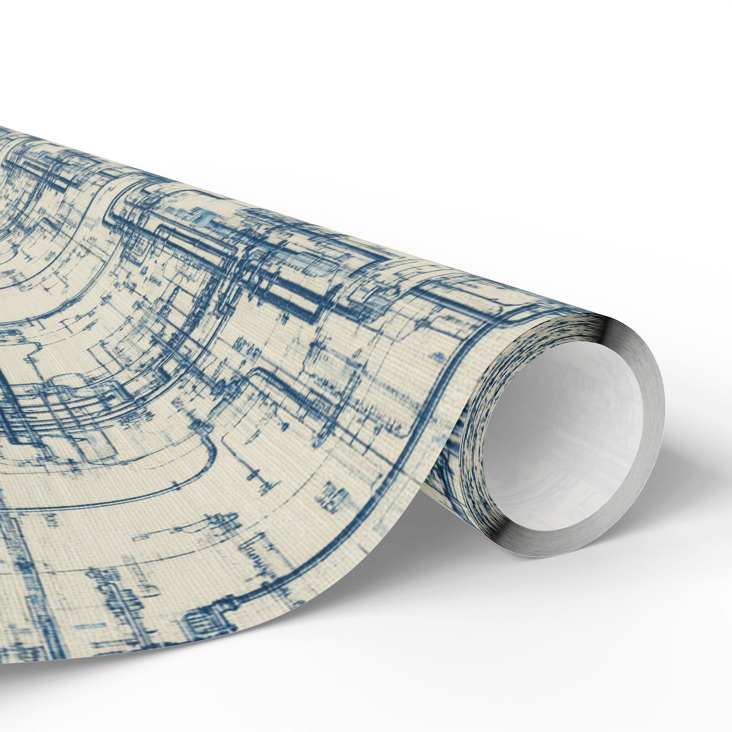 Utility & Infrastructure Map Wrapping Paper — Grid No. 002