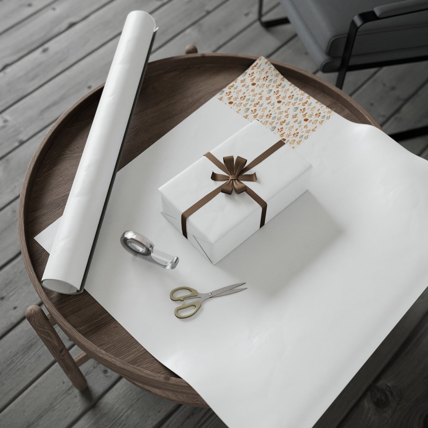 Fall Botanical Wrapping Paper — Autumn Study No. 003