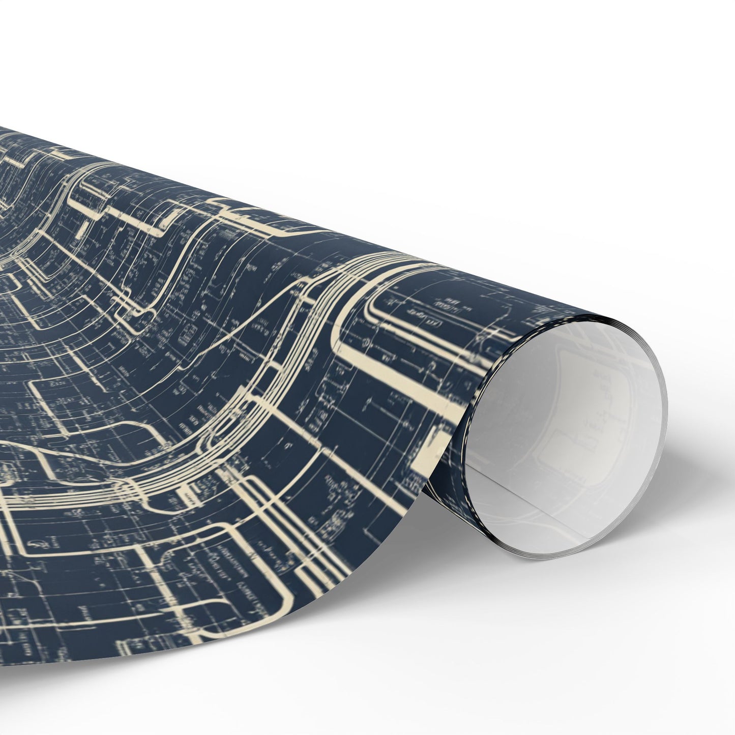 Utility & Infrastructure Map Wrapping Paper — Grid No. 001