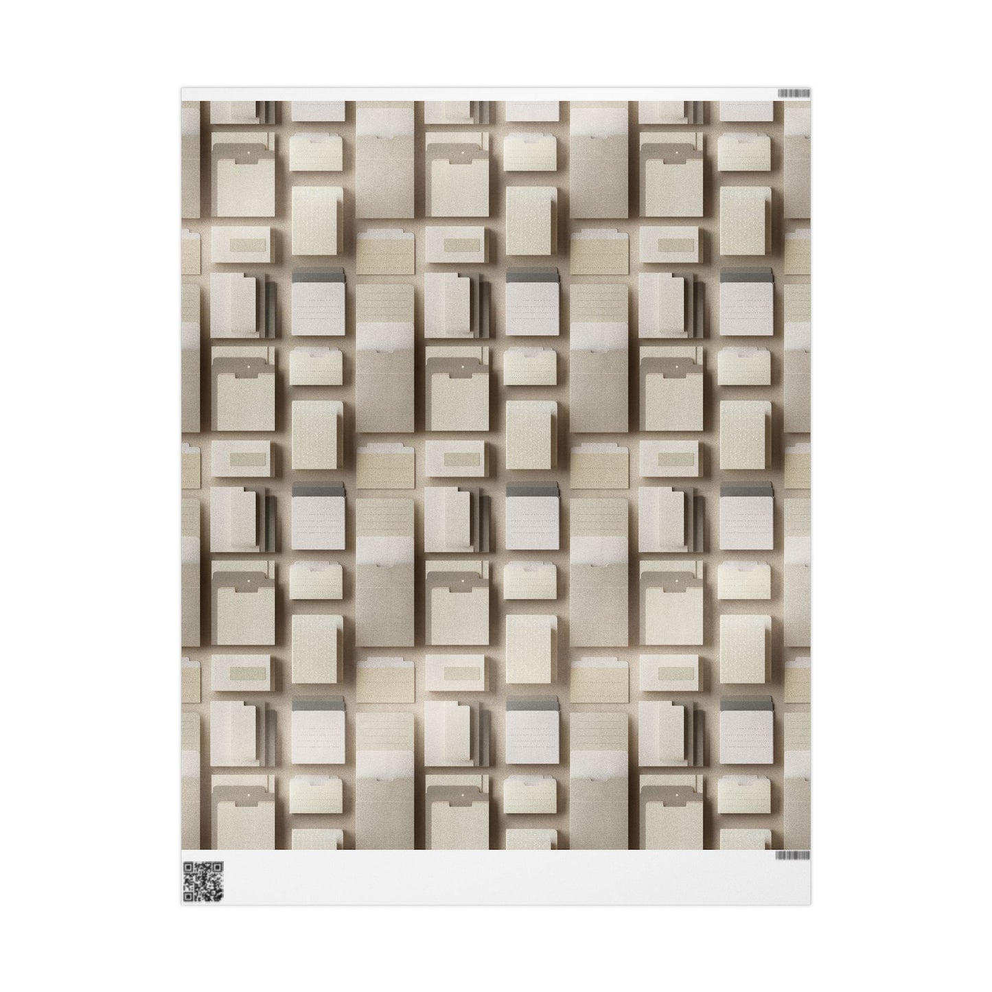 Filing System Pattern Wrapping Paper — Index No. 001