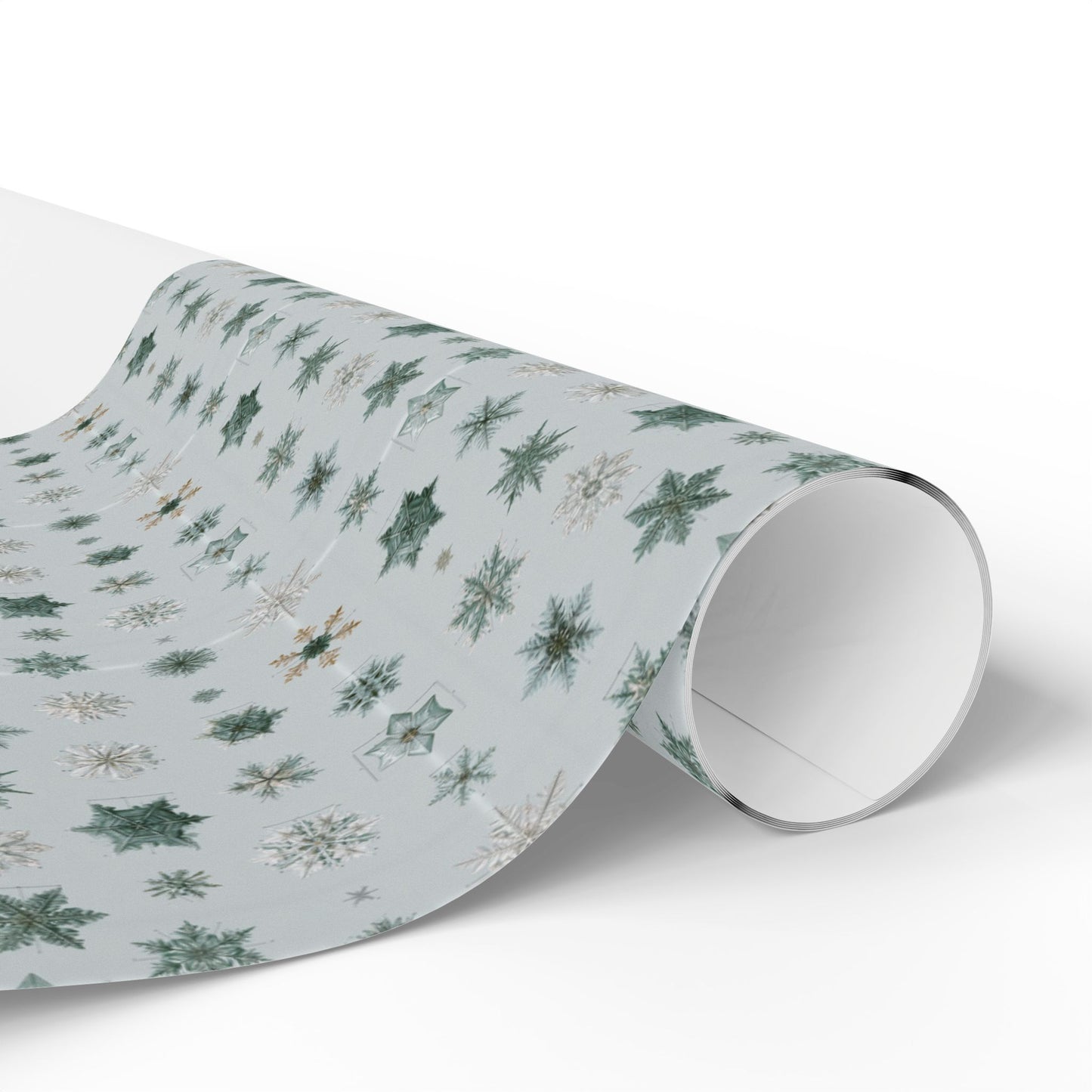 Snowflake Taxonomy Wrapping Paper | Scientific Snowflake Pattern | Winter Gift Wrap