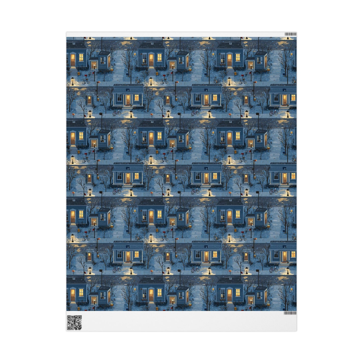 Neighborhood Map Pattern Wrapping Paper — District No. 002