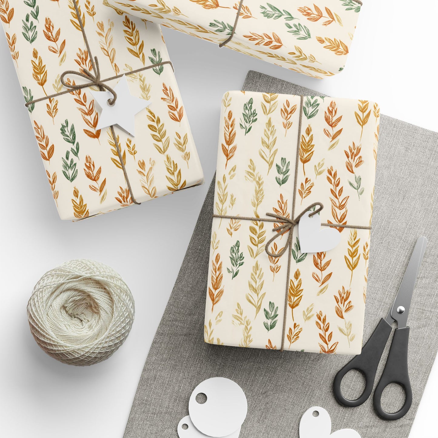 Fall Botanical Wrapping Paper — Autumn Study No. 006