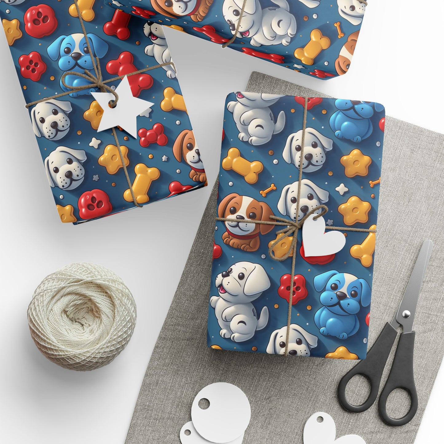 Dogs & Toys Wrapping Paper