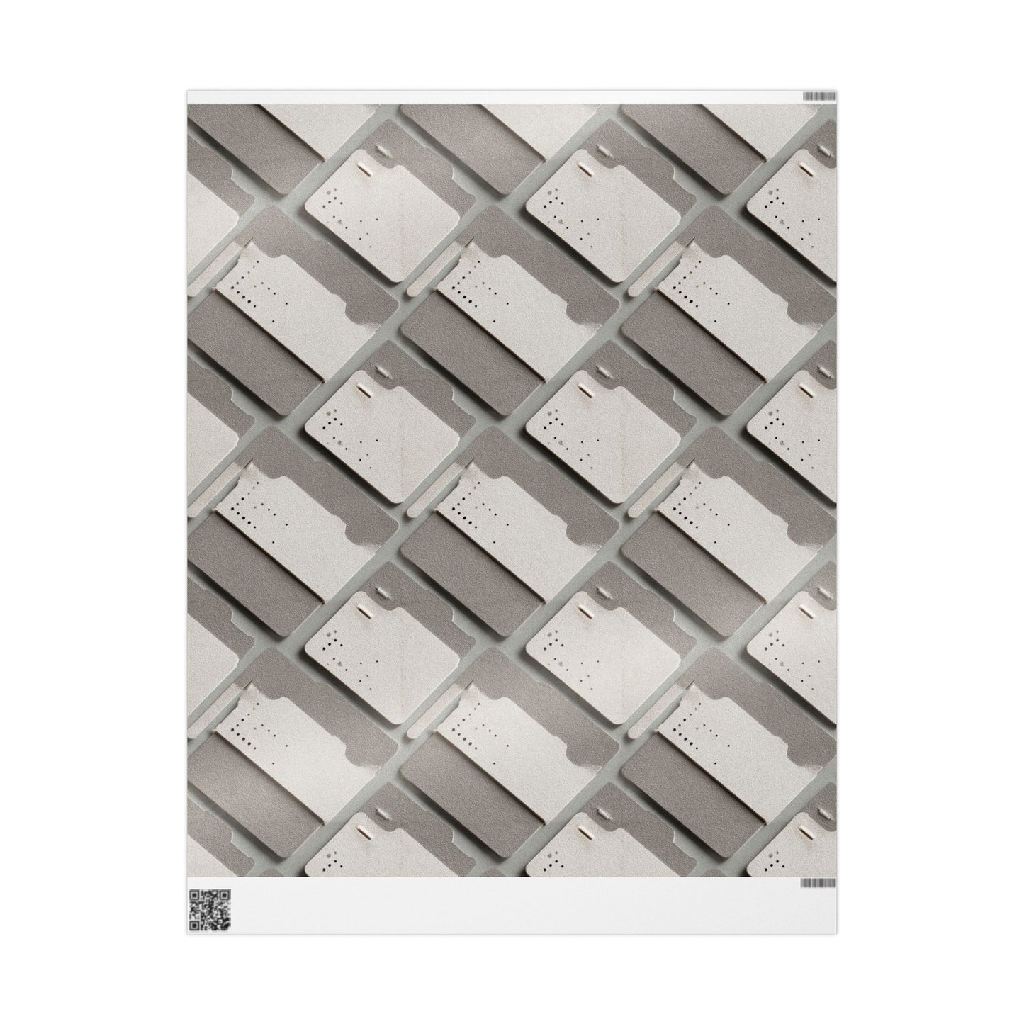 Filing System Pattern Wrapping Paper — Index No. 003
