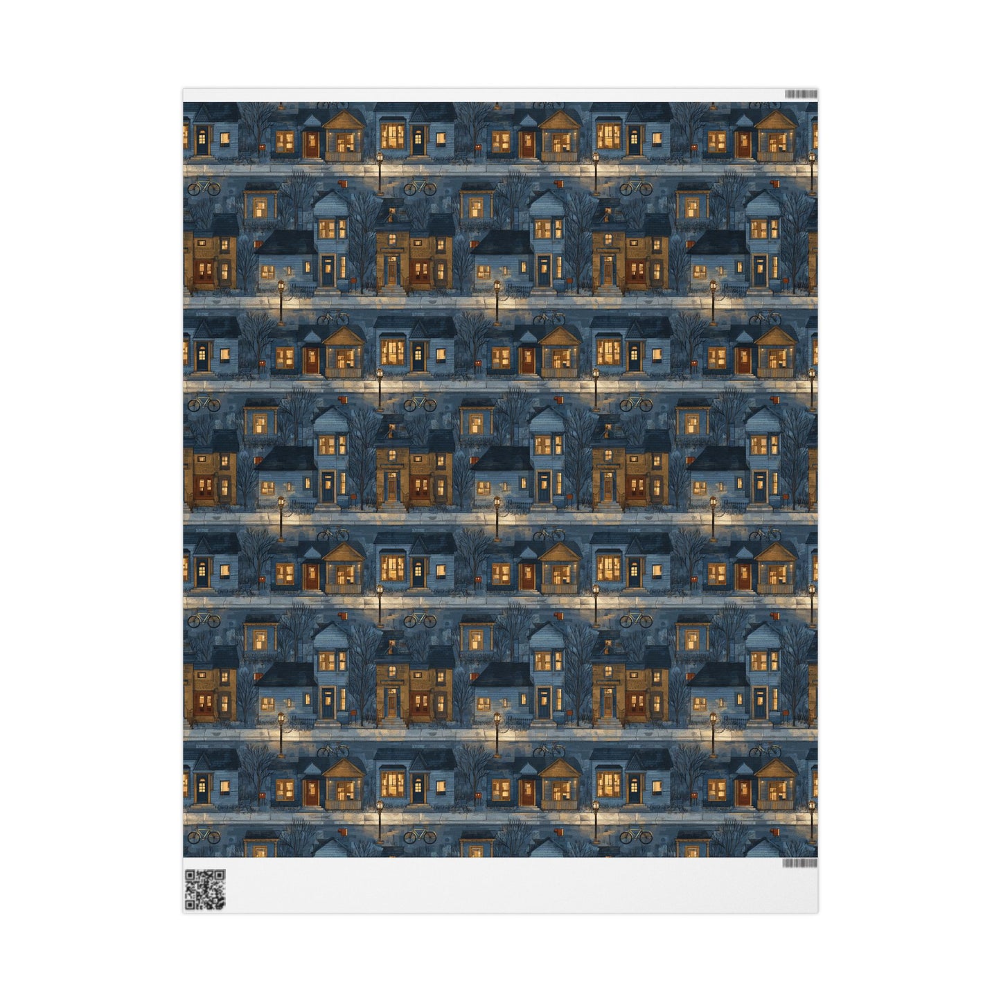 Neighborhood Map Pattern Wrapping Paper — District No. 003