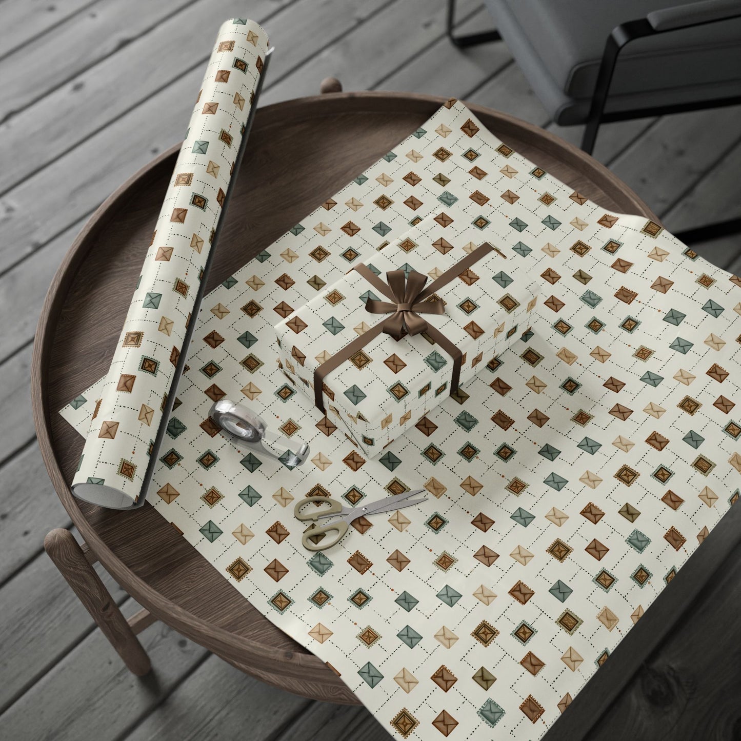Vintage Postal System Wrapping Paper