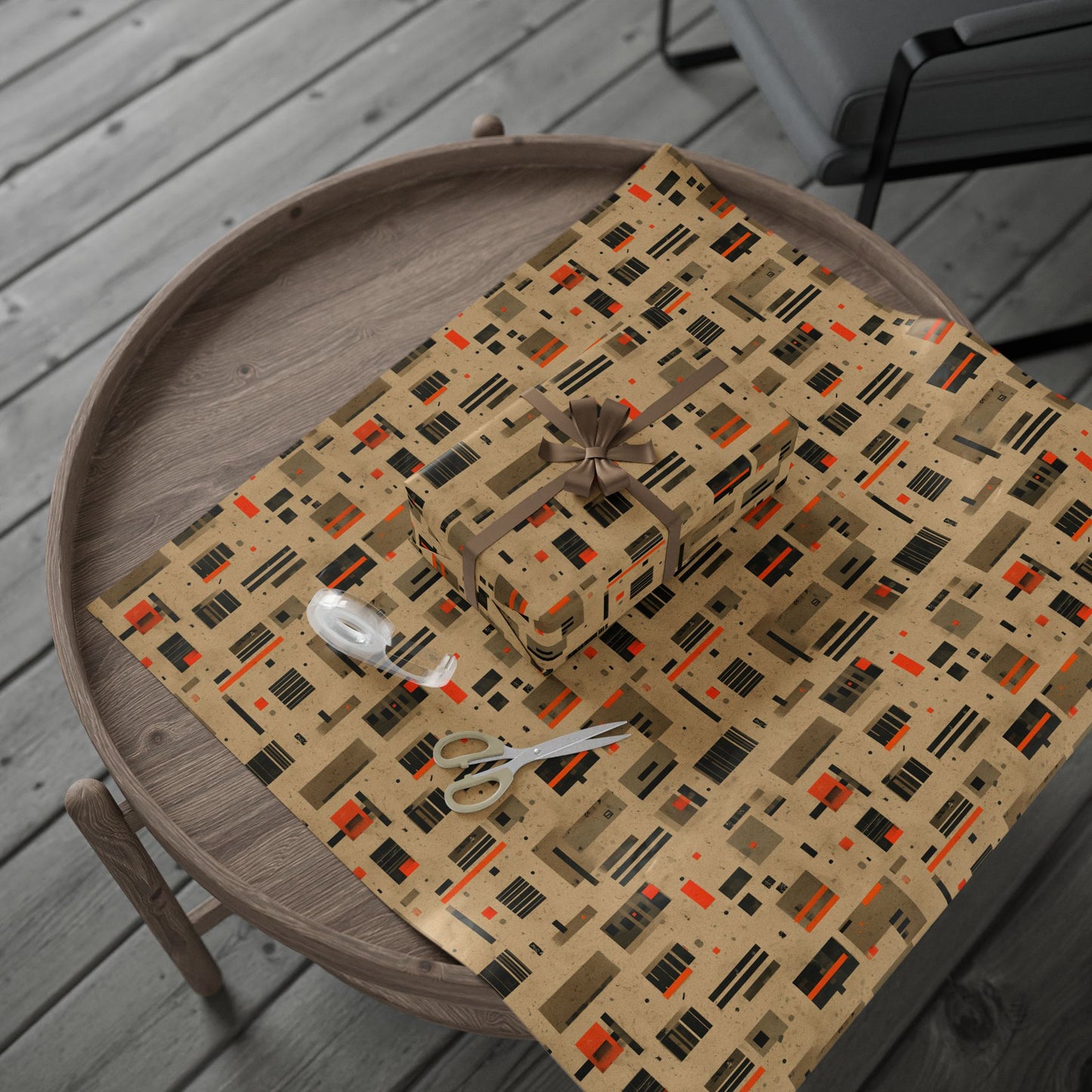 Warehouse & Industrial Pattern Wrapping Paper — Bay No. 004