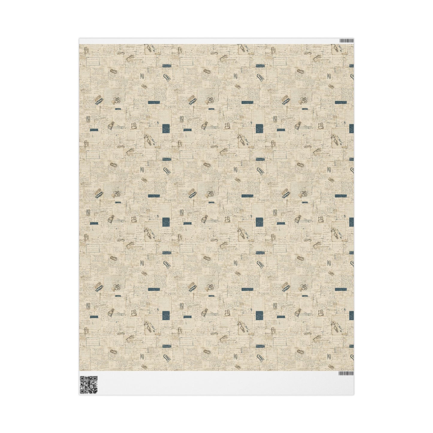 Marginalia & Notes Pattern Wrapping Paper — Page No. 003