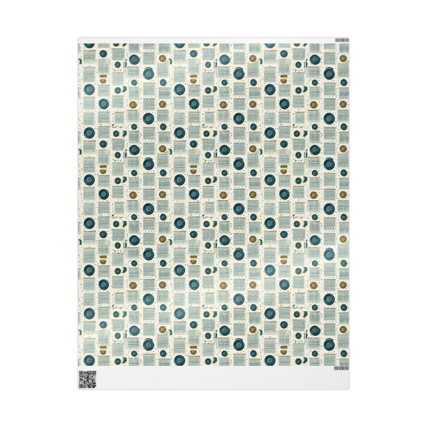 Vintage Analog Calendar Wrapping Paper