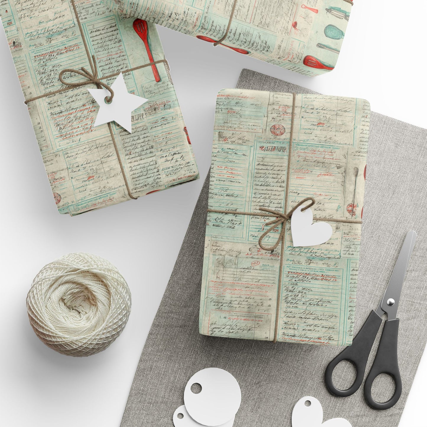 Retro Diner Pattern Wrapping Paper — Menu No. 003