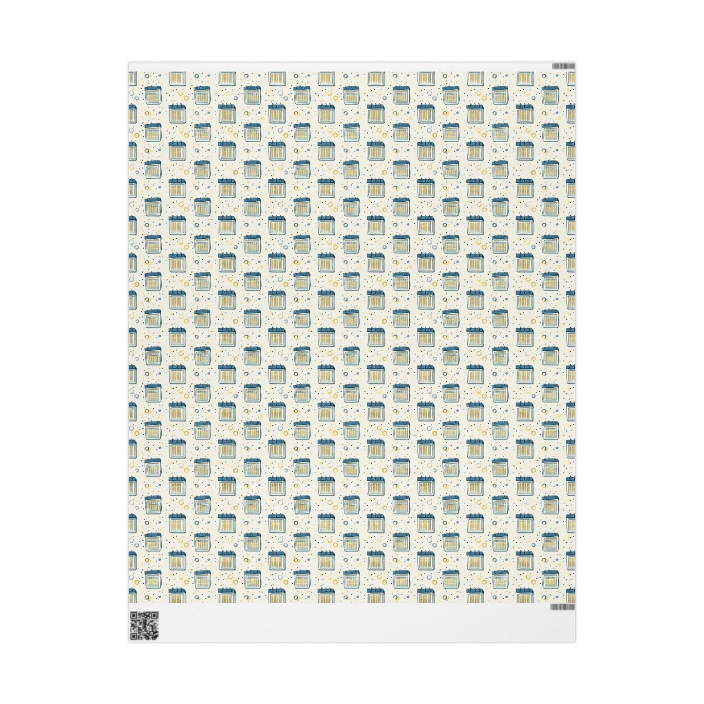 Vintage Analog Calendar Wrapping Paper