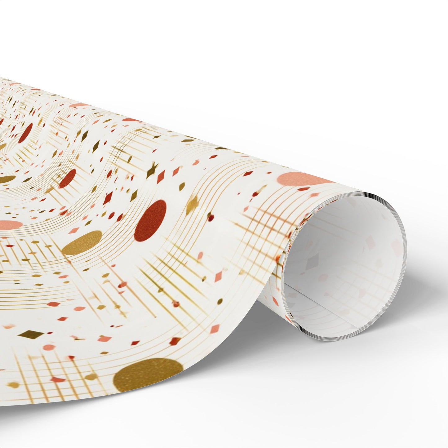 Geometric Celebration Grid Wrapping Paper