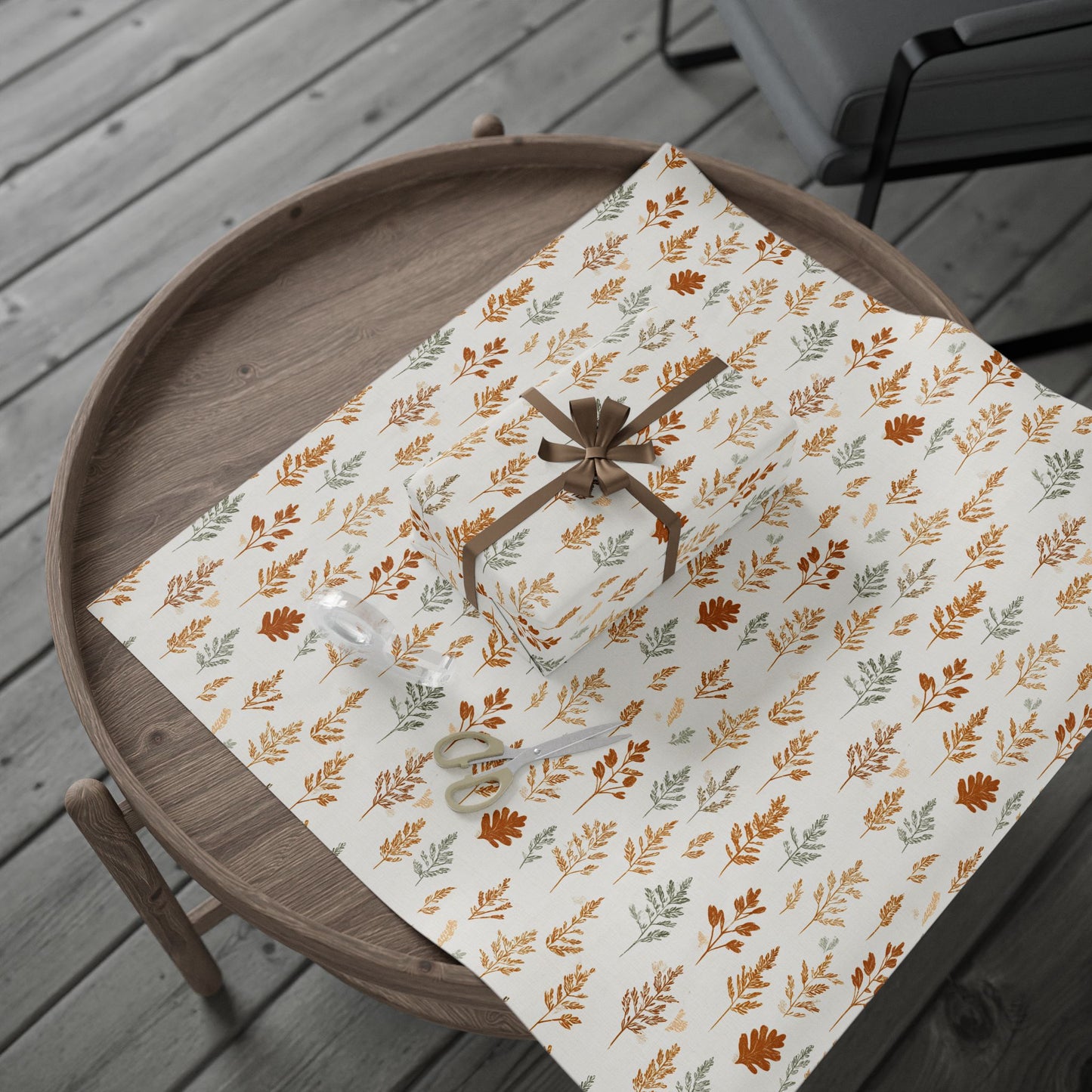 Fall Botanical Wrapping Paper — Autumn Study No. 003