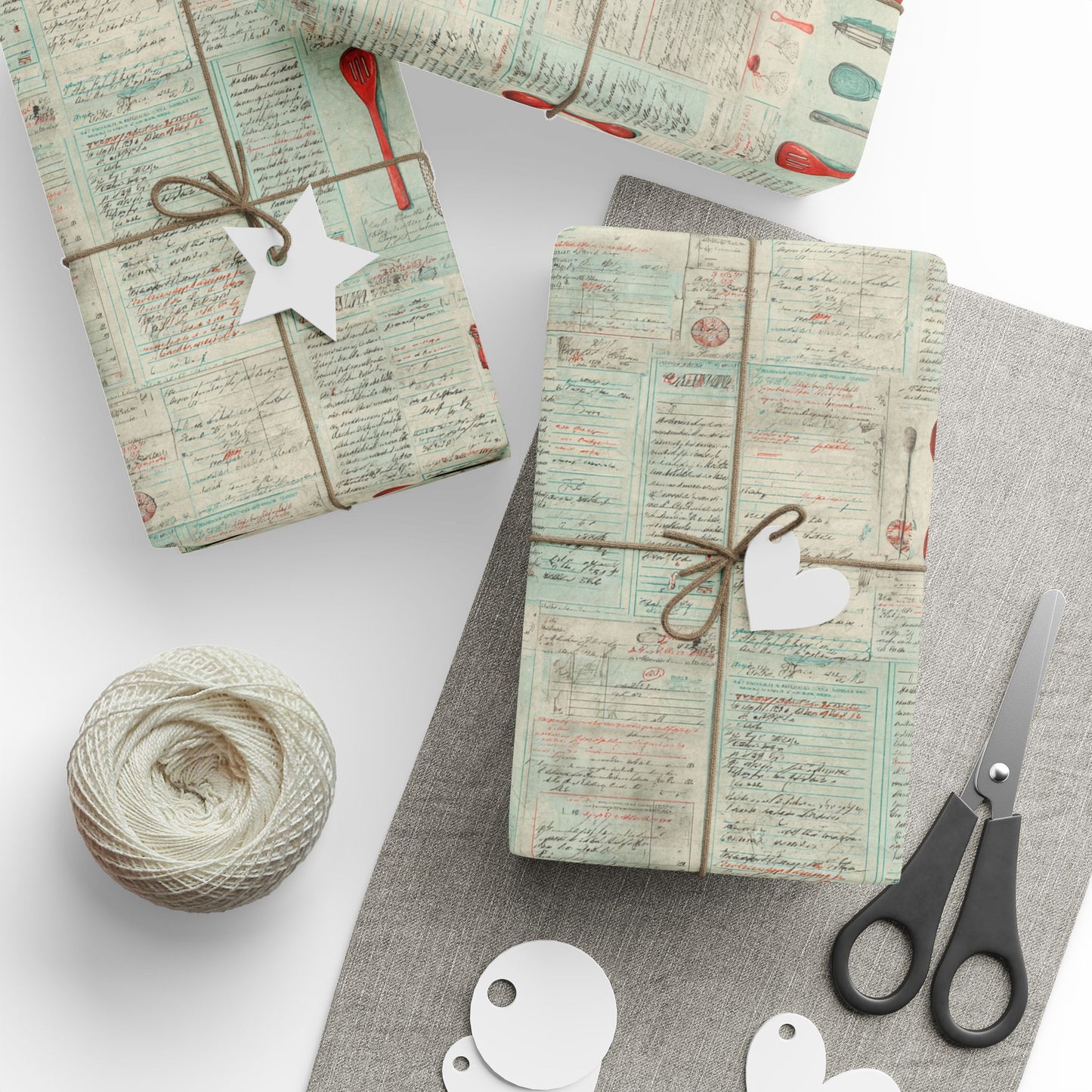 Retro Diner Pattern Wrapping Paper — Menu No. 003