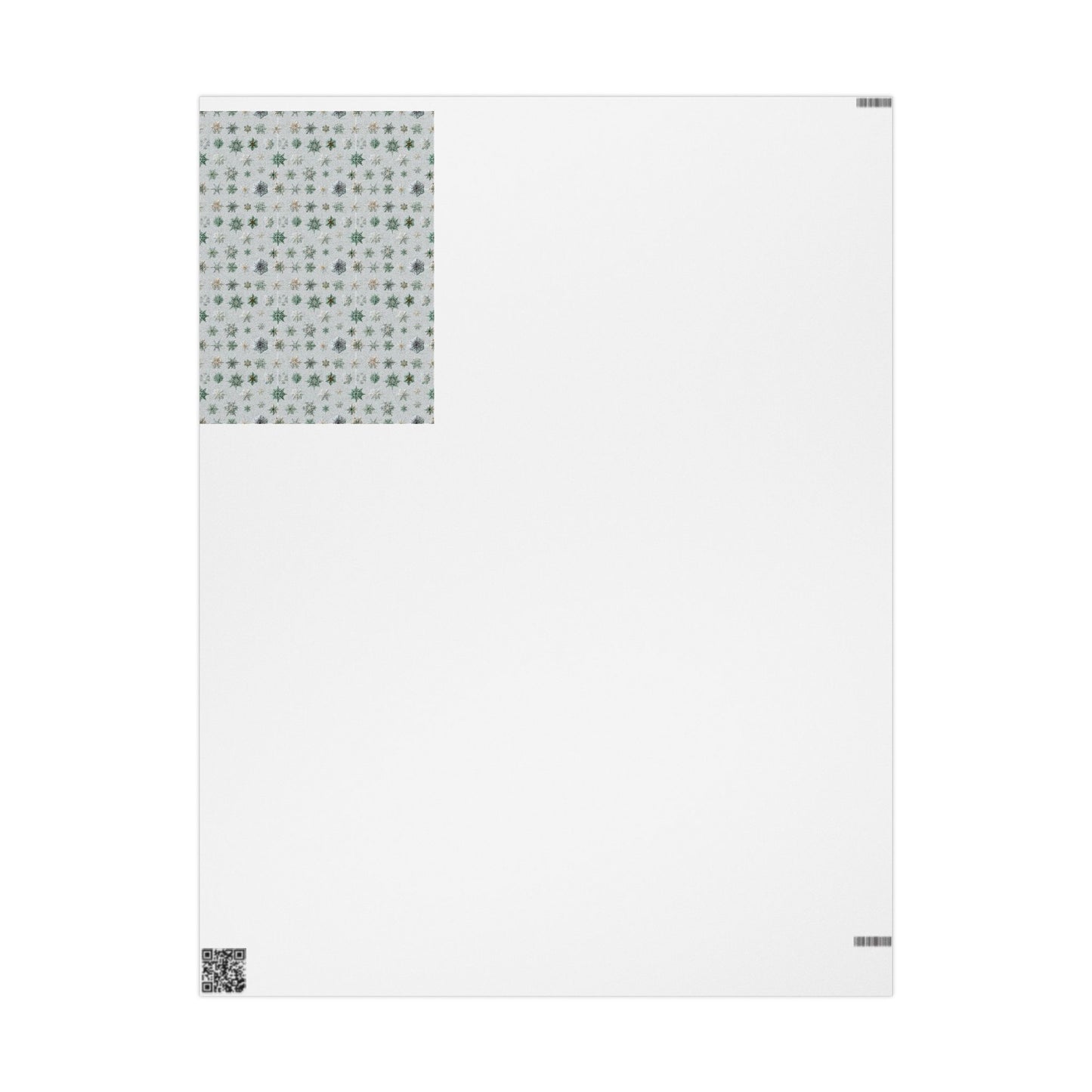 Snowflake Taxonomy Wrapping Paper | Scientific Snowflake Pattern | Winter Gift Wrap