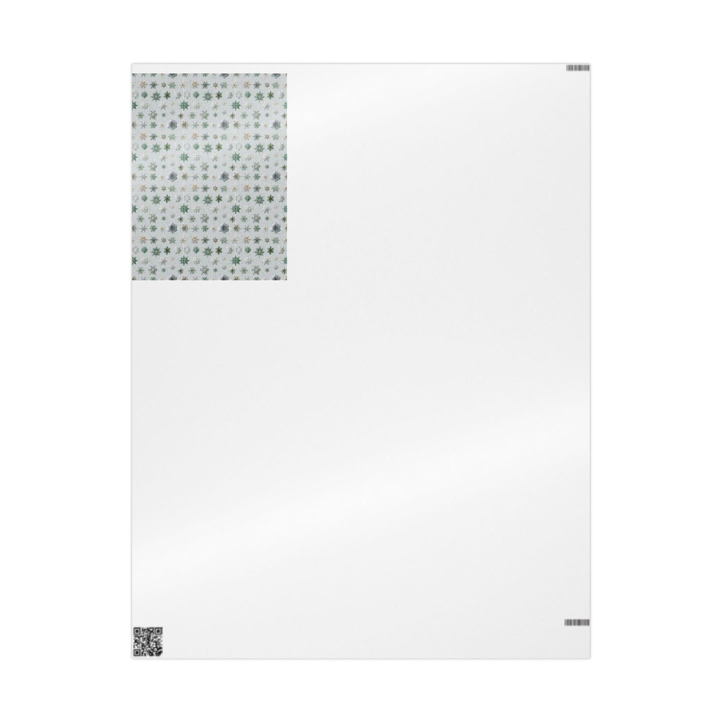 Snowflake Taxonomy Wrapping Paper | Scientific Snowflake Pattern | Winter Gift Wrap