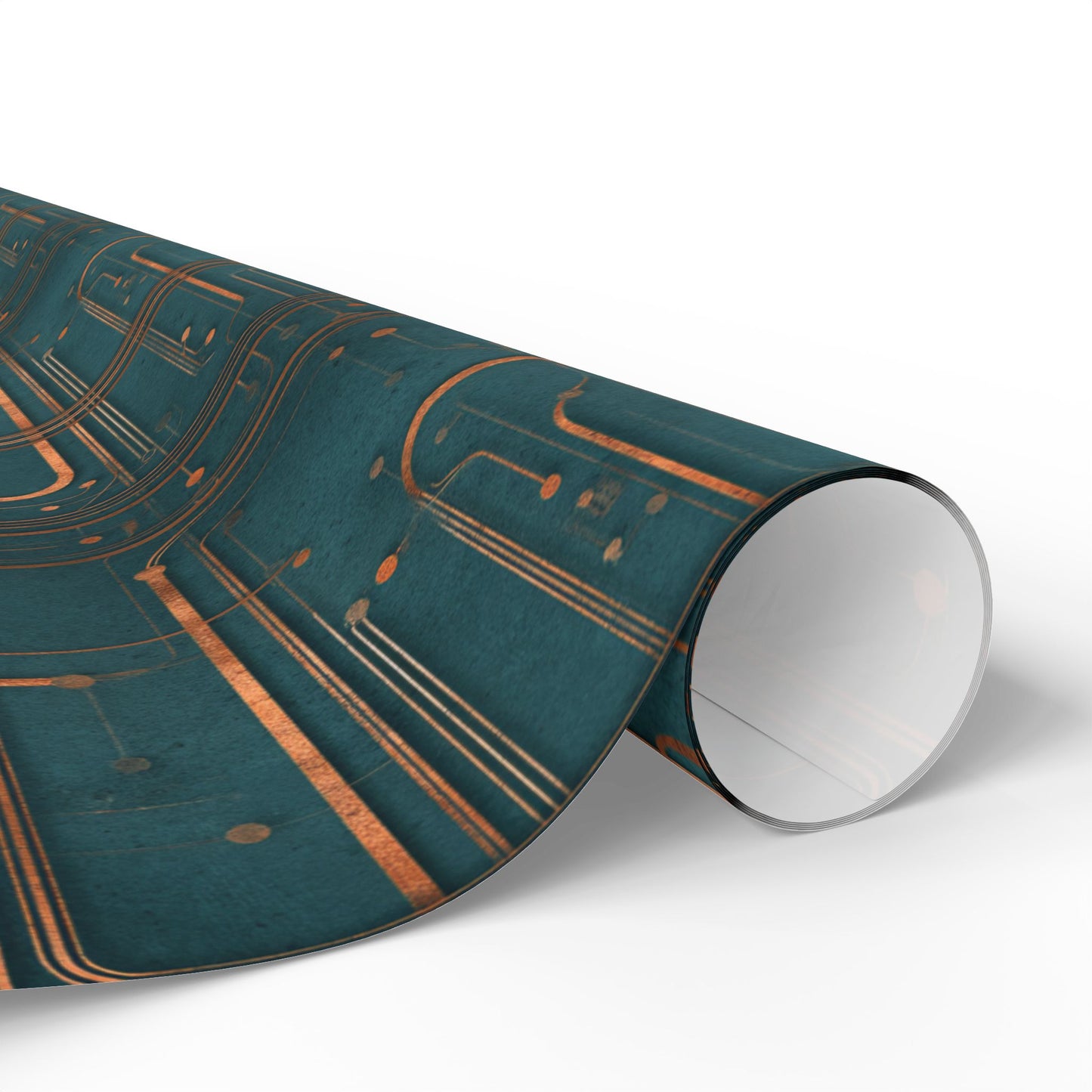 Circuit Board Pattern Wrapping Paper — Trace No. 004