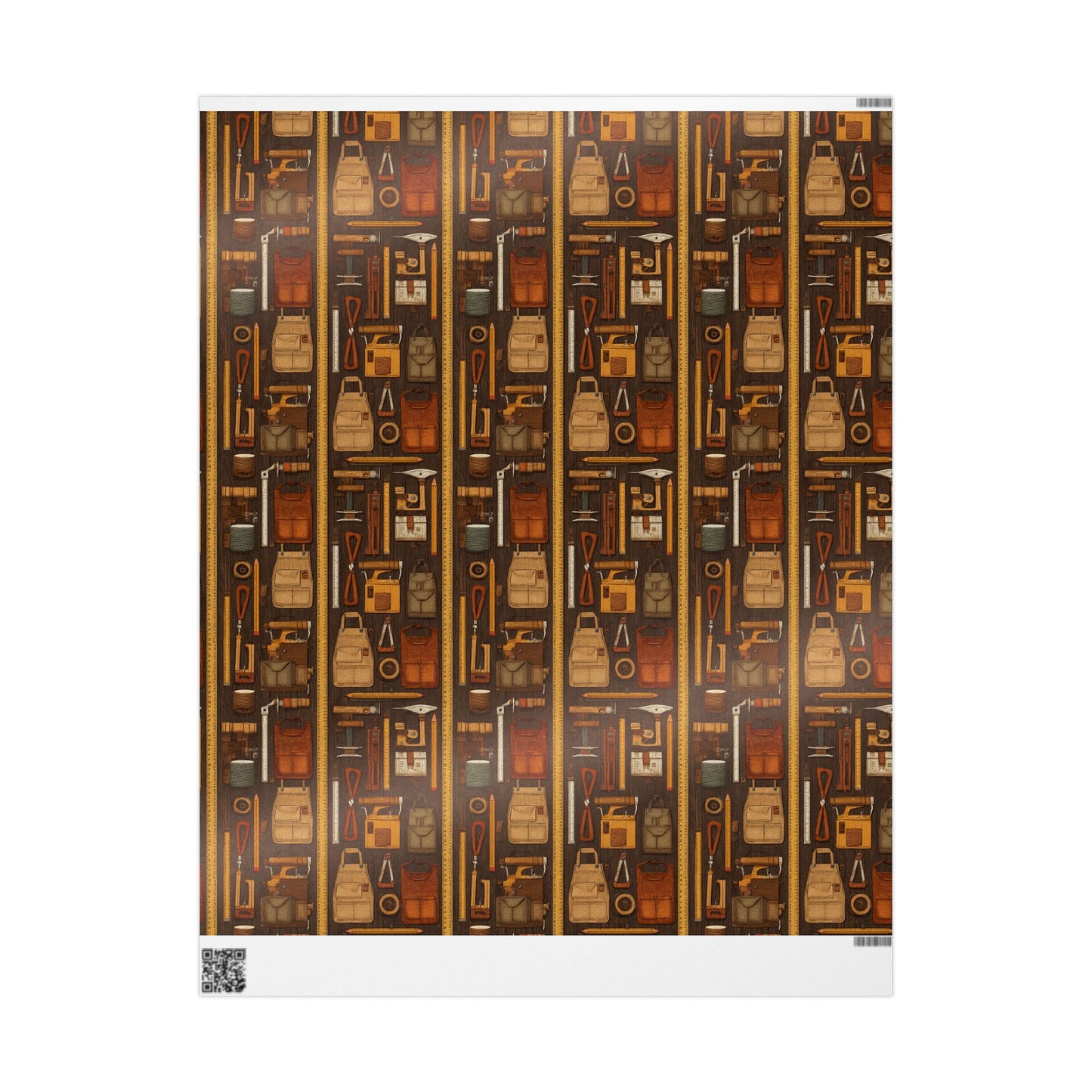 Workshop & Tools Pattern Wrapping Paper — Bench No. 003