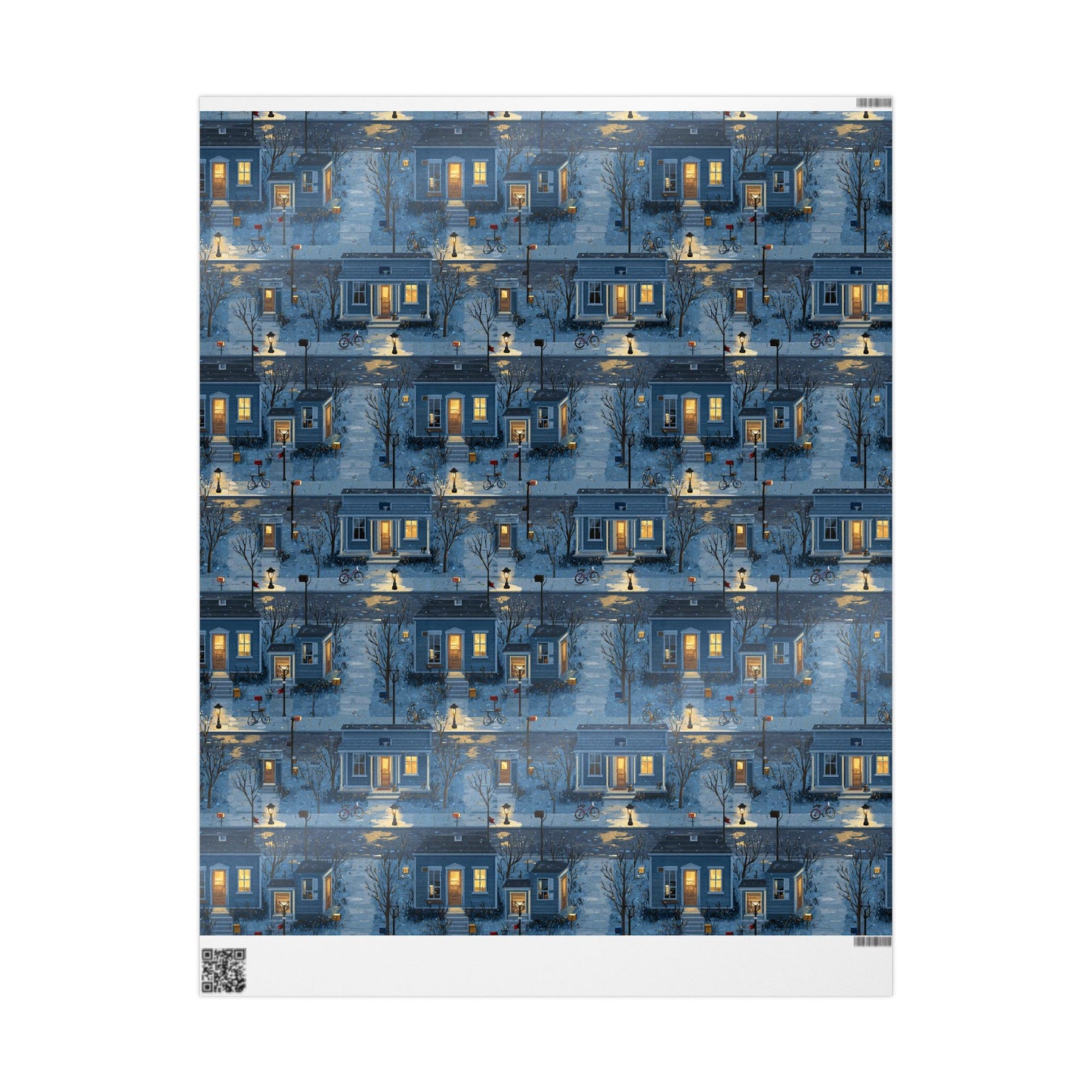 Neighborhood Map Pattern Wrapping Paper — District No. 002