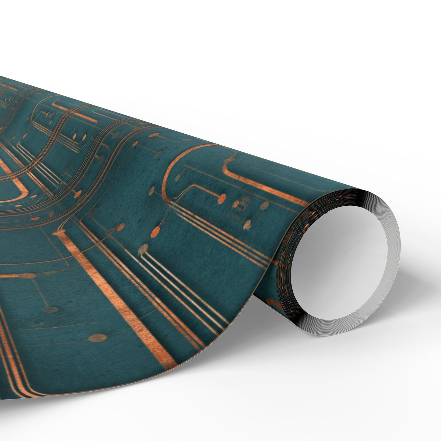 Circuit Board Pattern Wrapping Paper — Trace No. 004
