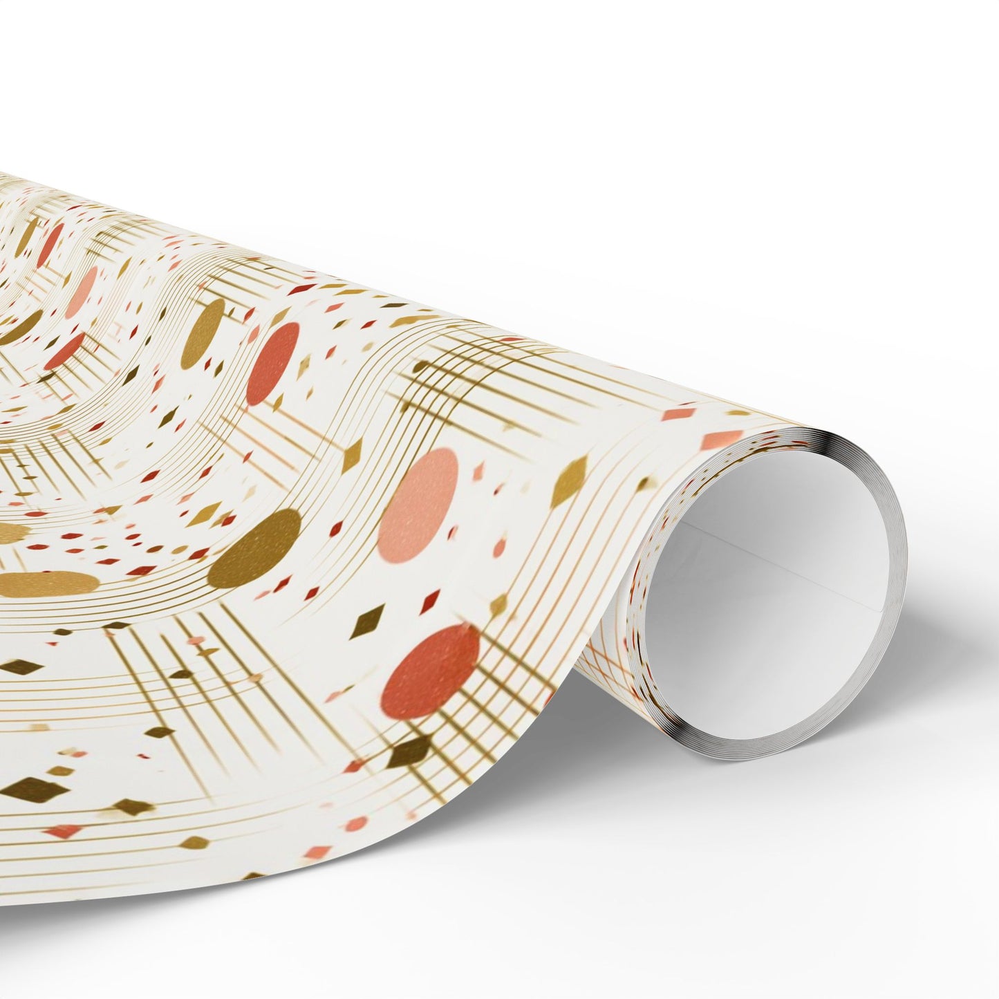 Geometric Celebration Grid Wrapping Paper