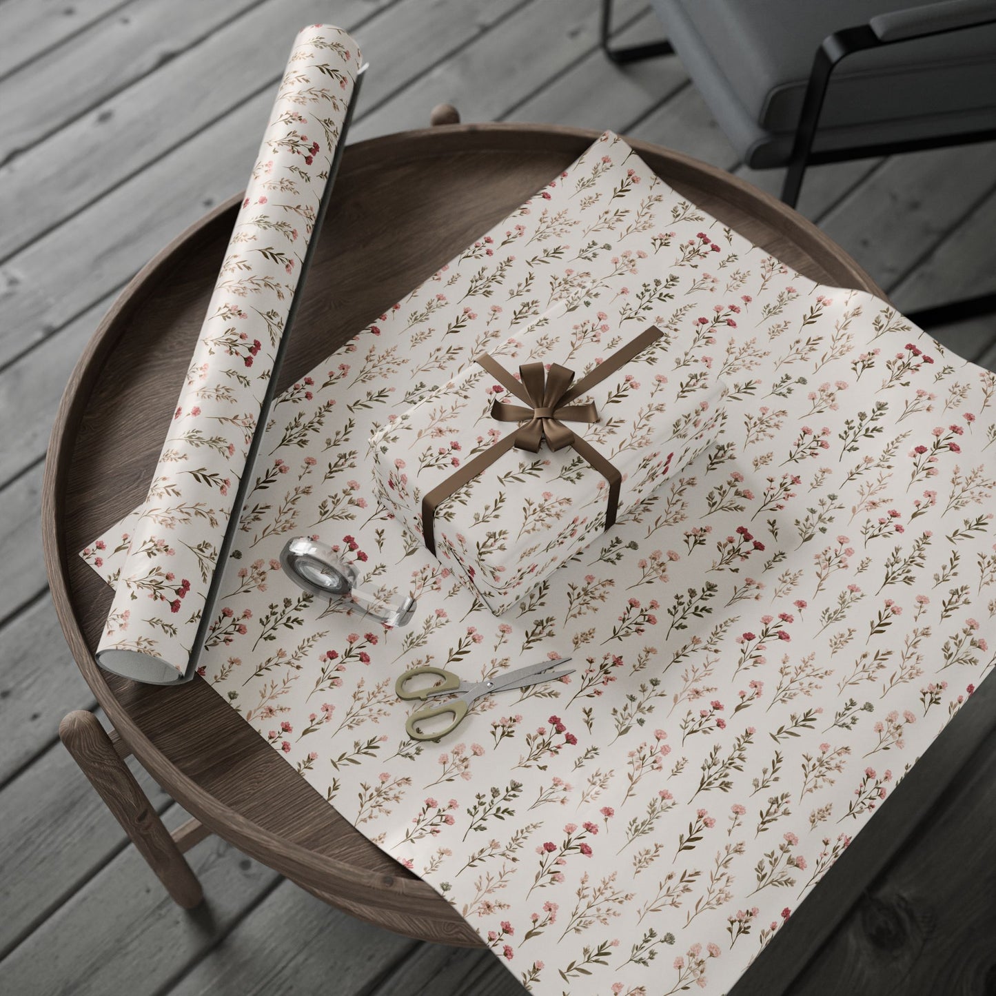 Wildflower Wrapping Paper — Hand-Drawn Spring Botanicals | Floral Gift Wrap