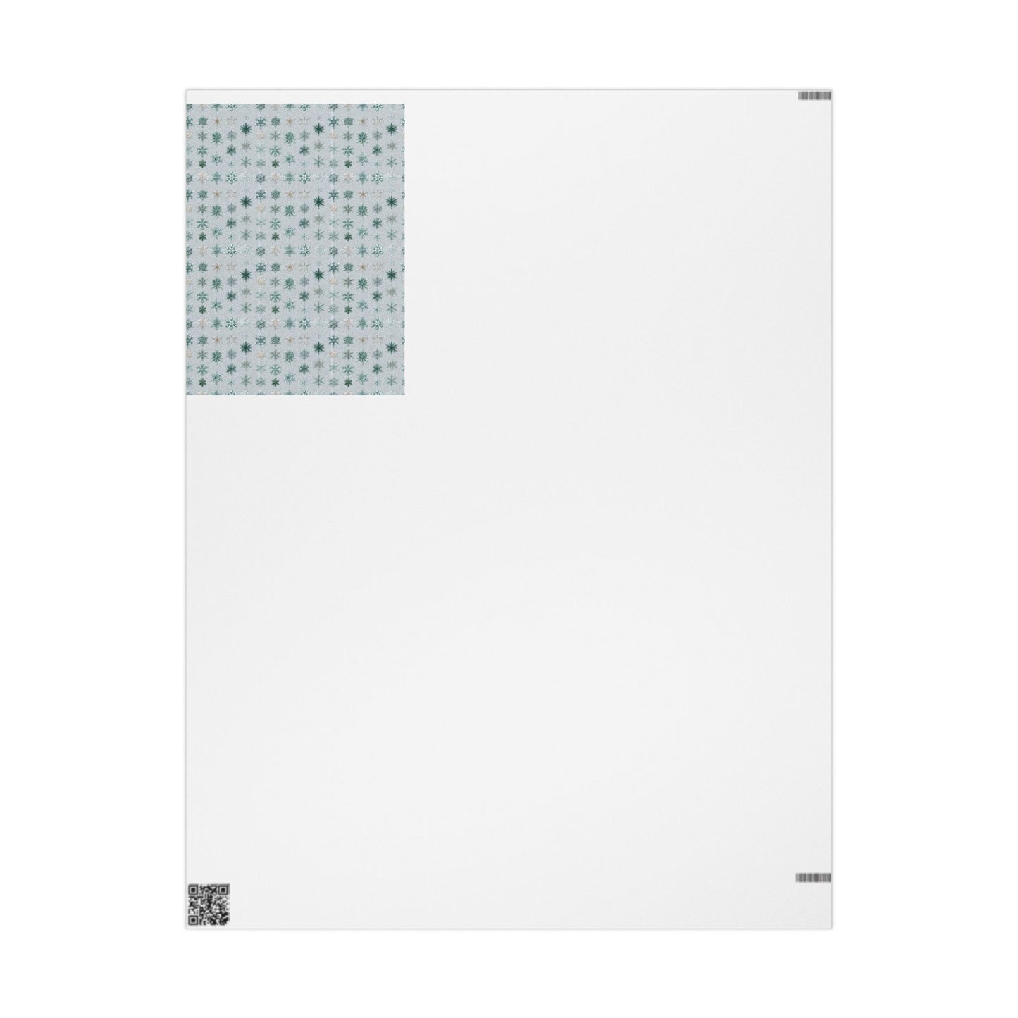 Snowflake Taxonomy Wrapping Paper | Scientific Snowflake Pattern | Winter Gift Wrap