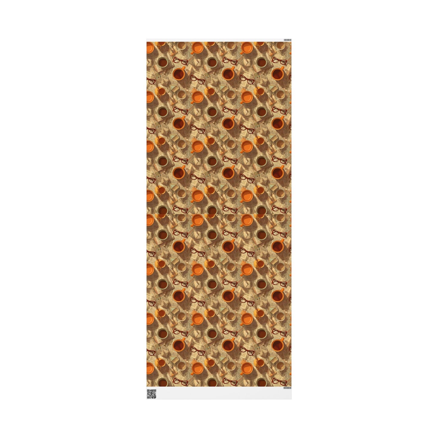 Newspaper Typography Pattern Wrapping Paper — Edition No. 002