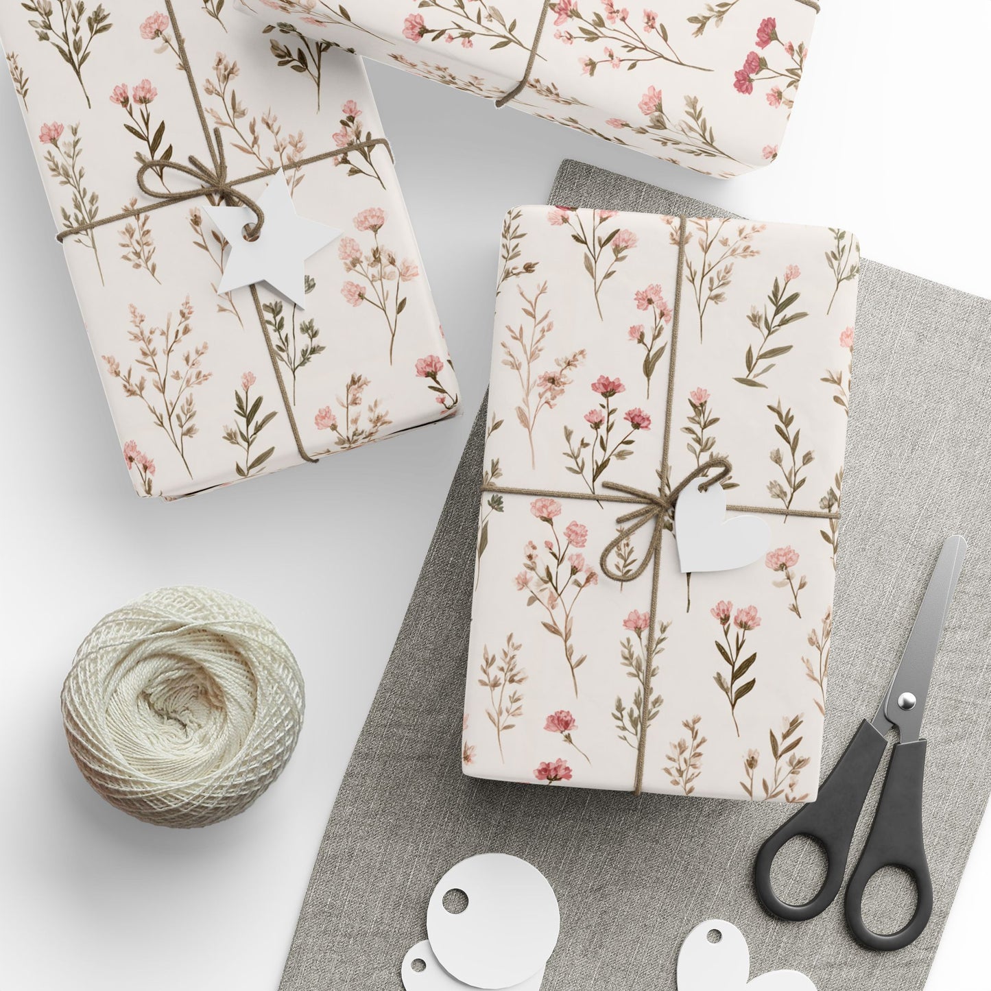 Wildflower Wrapping Paper — Hand-Drawn Spring Botanicals | Floral Gift Wrap