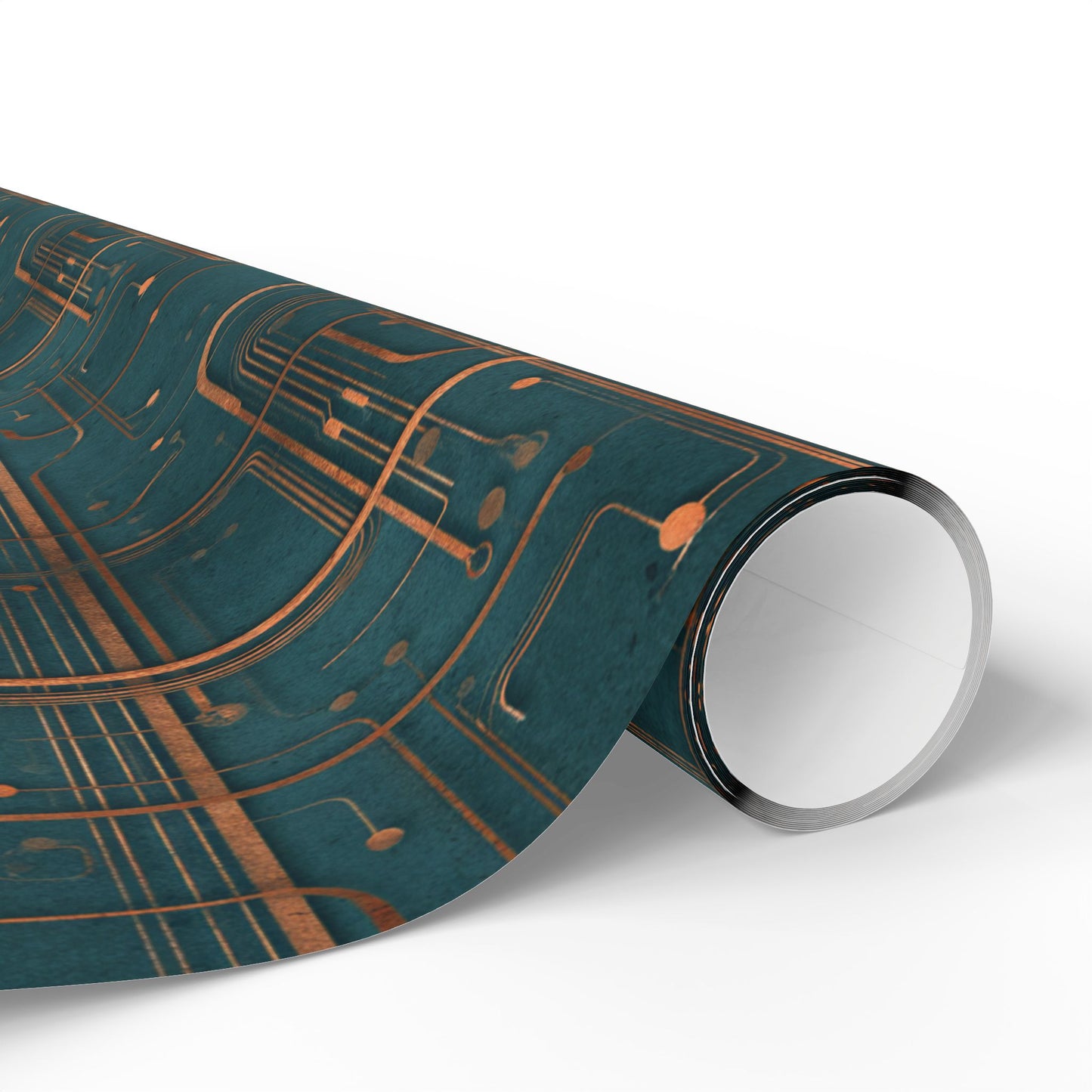 Circuit Board Pattern Wrapping Paper — Trace No. 004