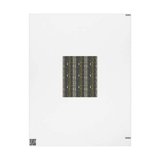 Airport & Runway Pattern Wrapping Paper — Directional No. 003