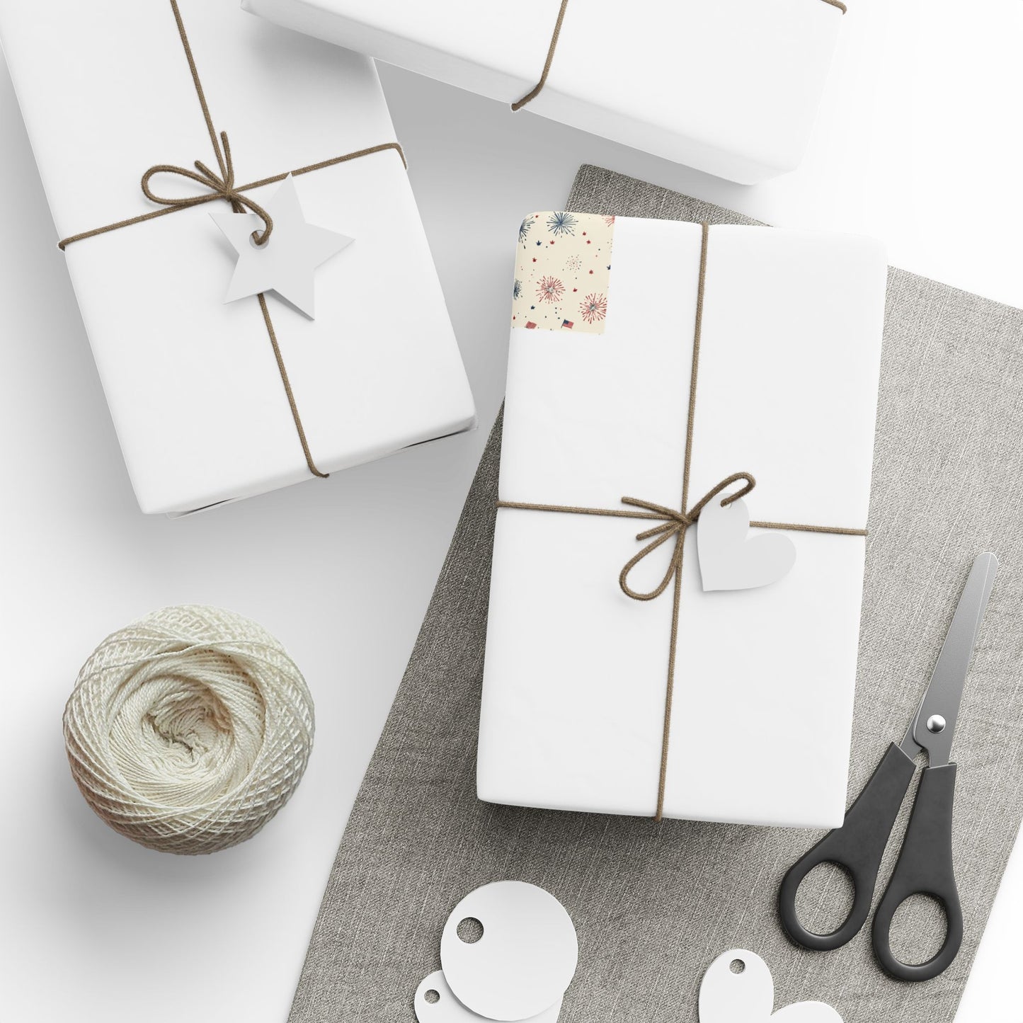 Holiday Patriotic Wrapping Paper — Patriotic Pattern