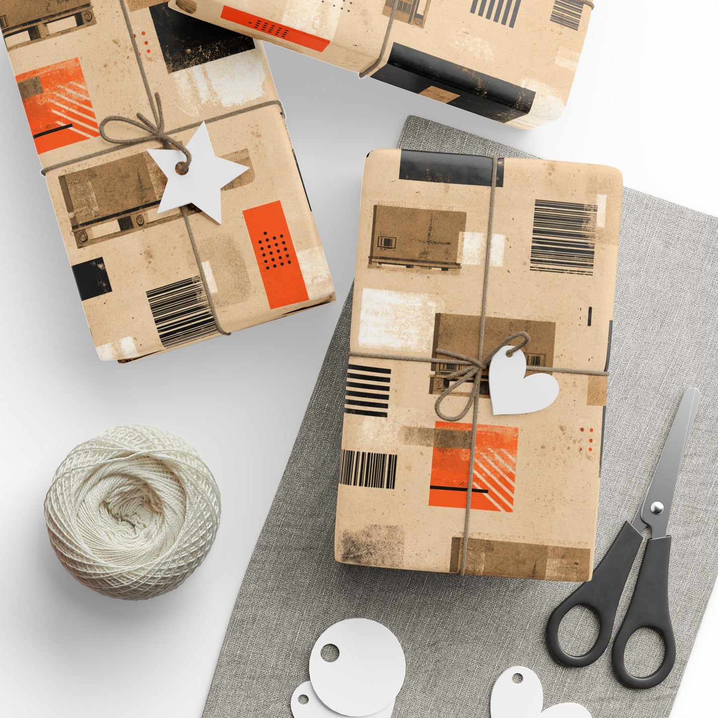 Warehouse & Industrial Pattern Wrapping Paper — Bay No. 002