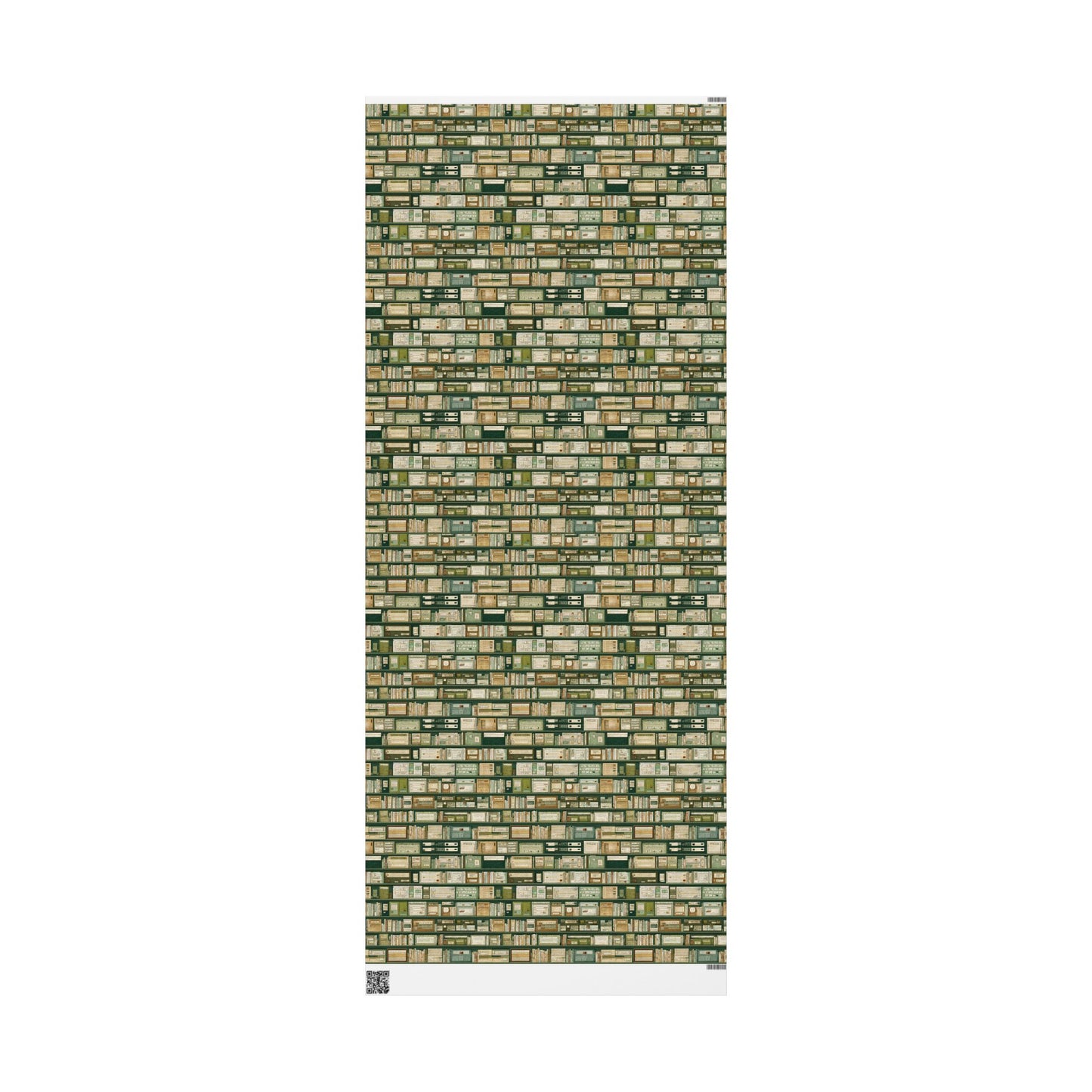 Library & Books Pattern Wrapping Paper — Collection No. 003